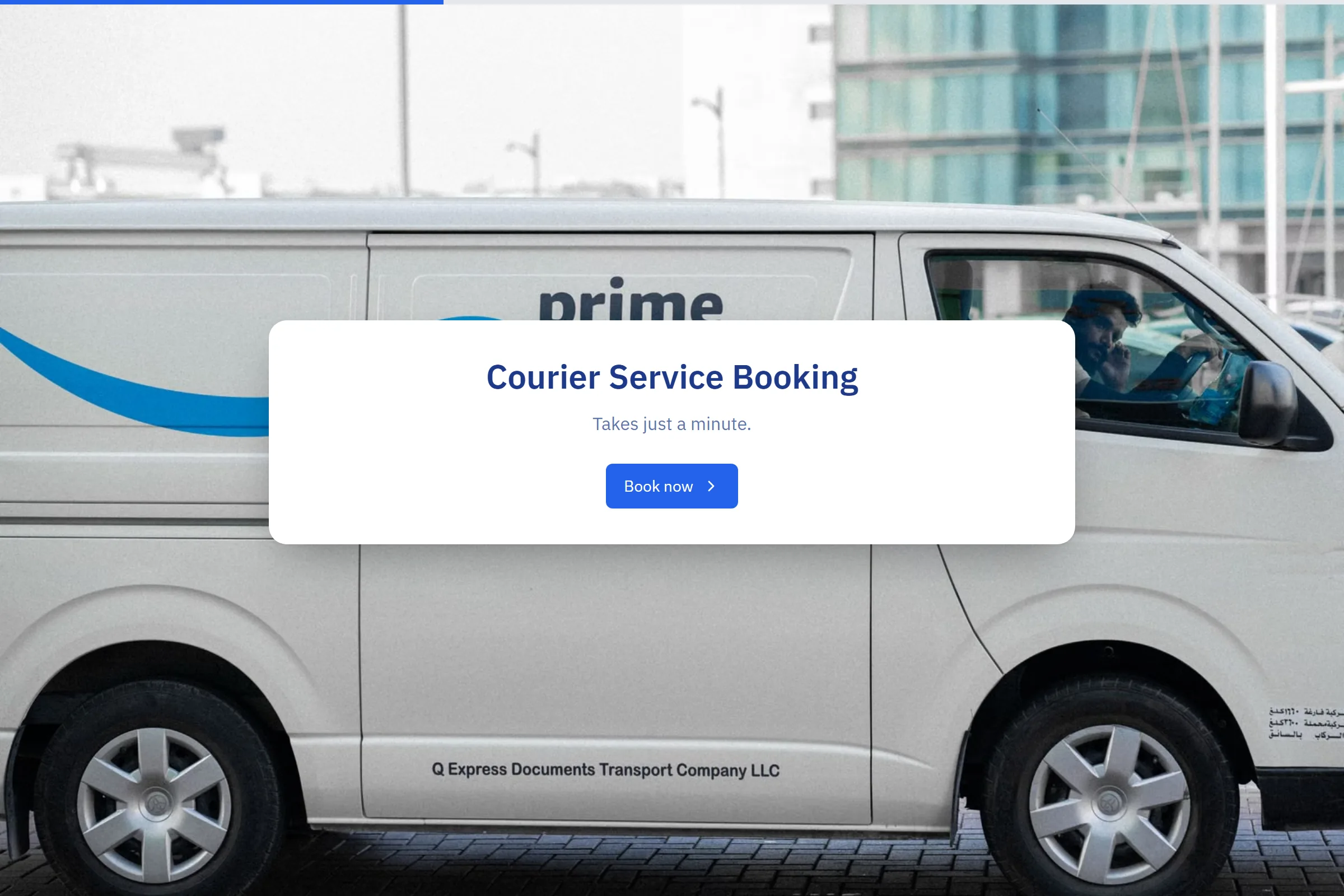 Courier Service Booking template preview