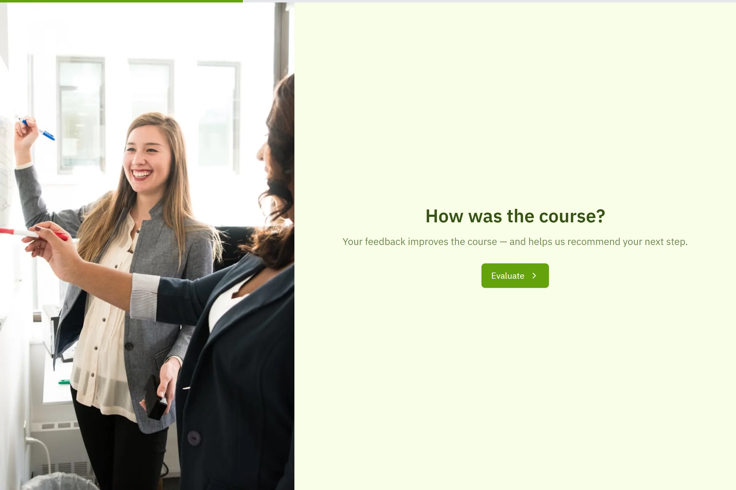 Course & Training Evaluation template preview