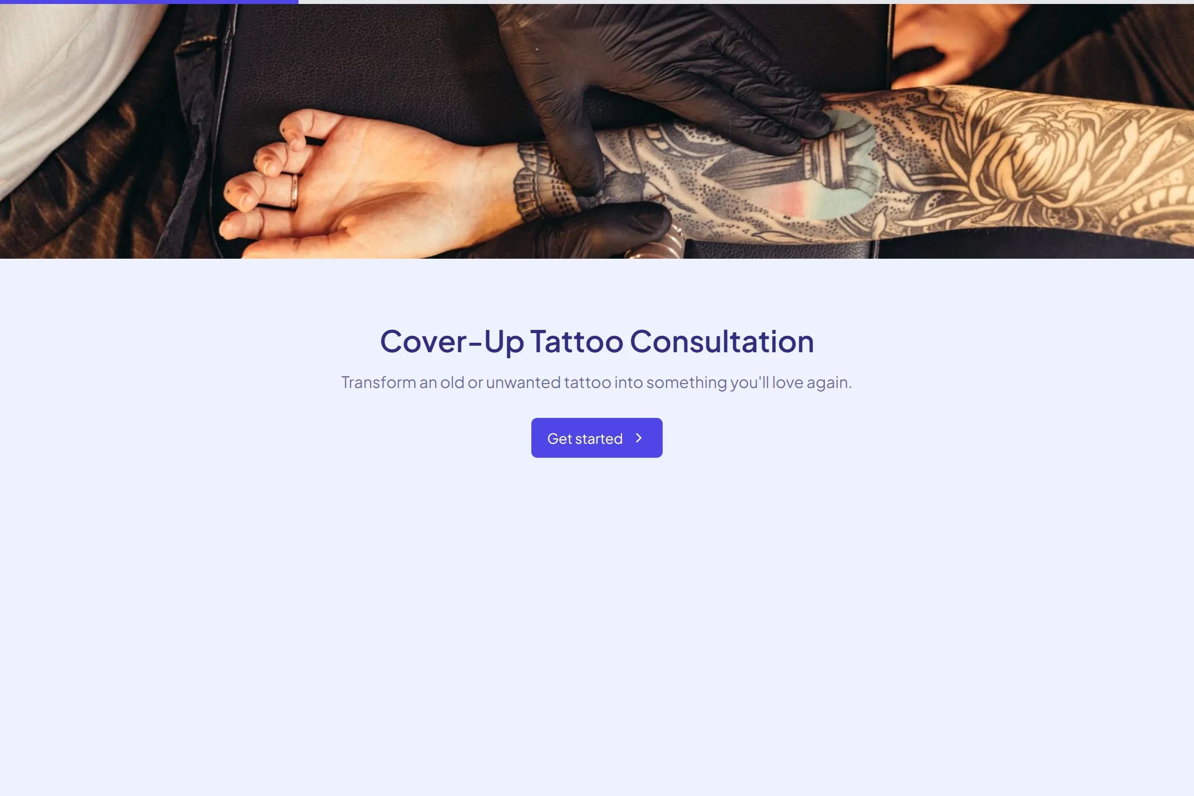 Cover-Up Tattoo Consultation template preview