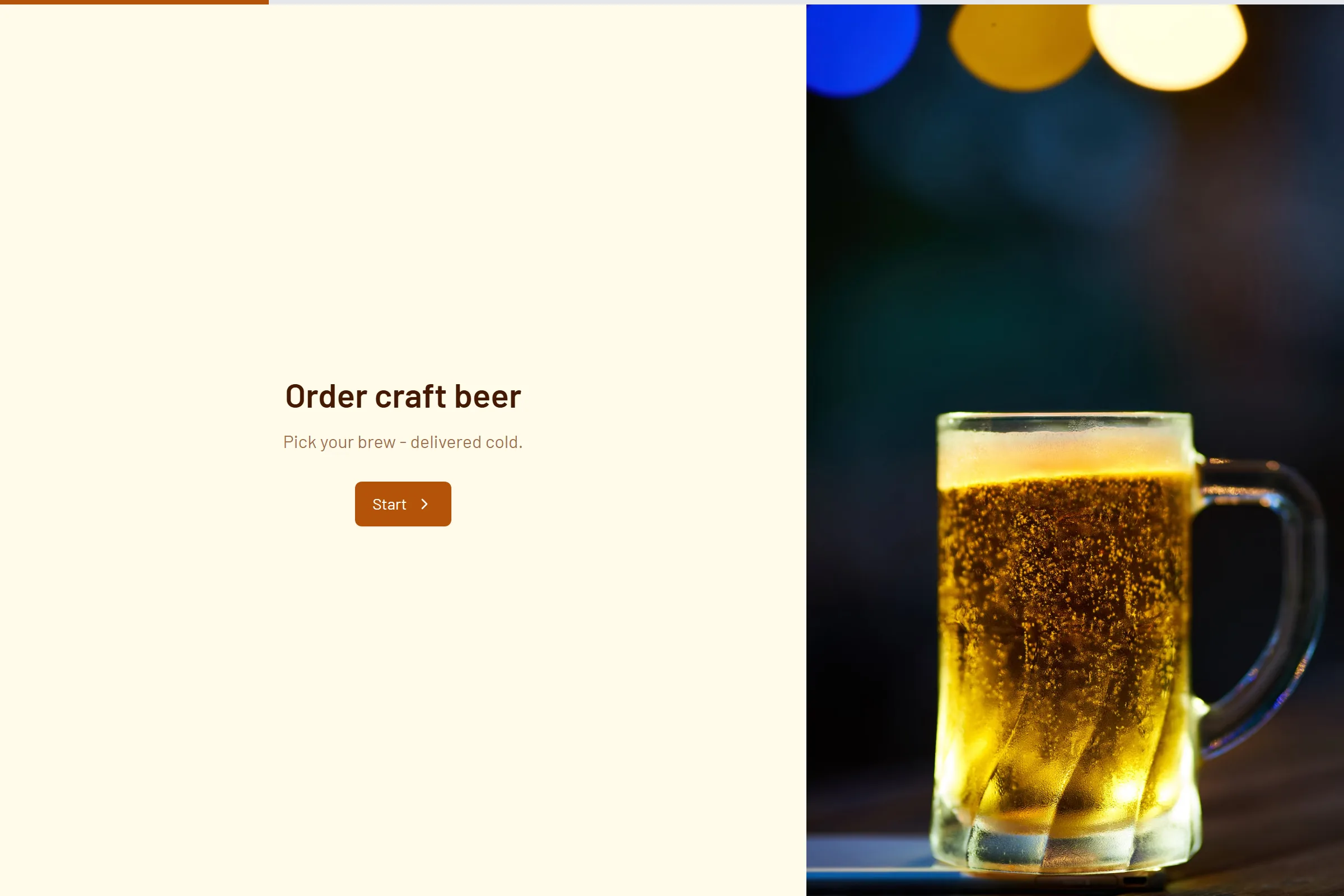 Craft Beer Order template preview
