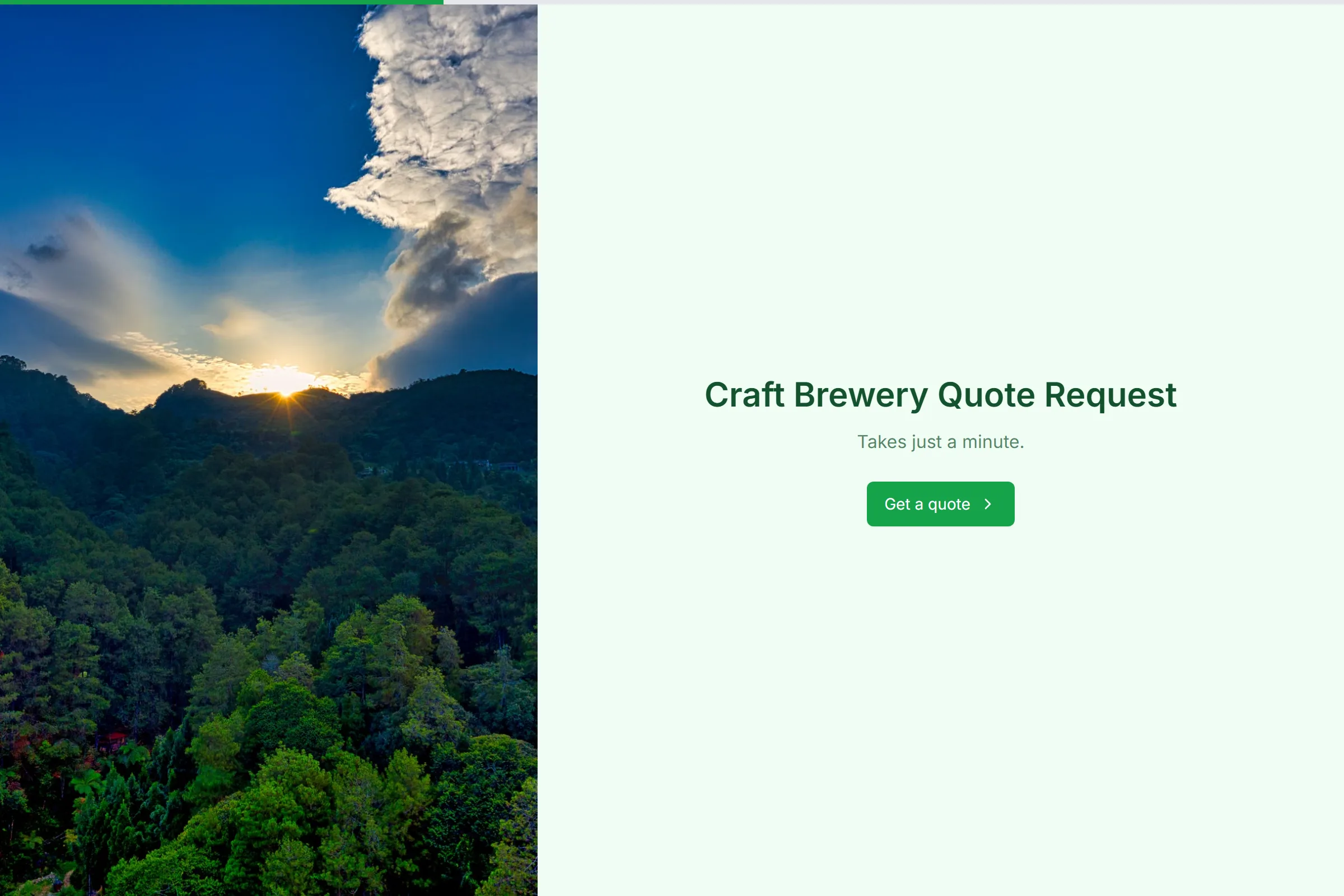 Craft Brewery Quote Request template preview