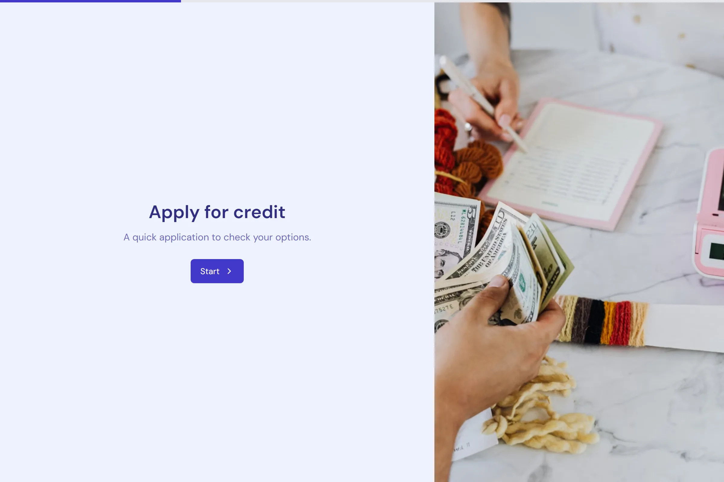 Credit Application template preview