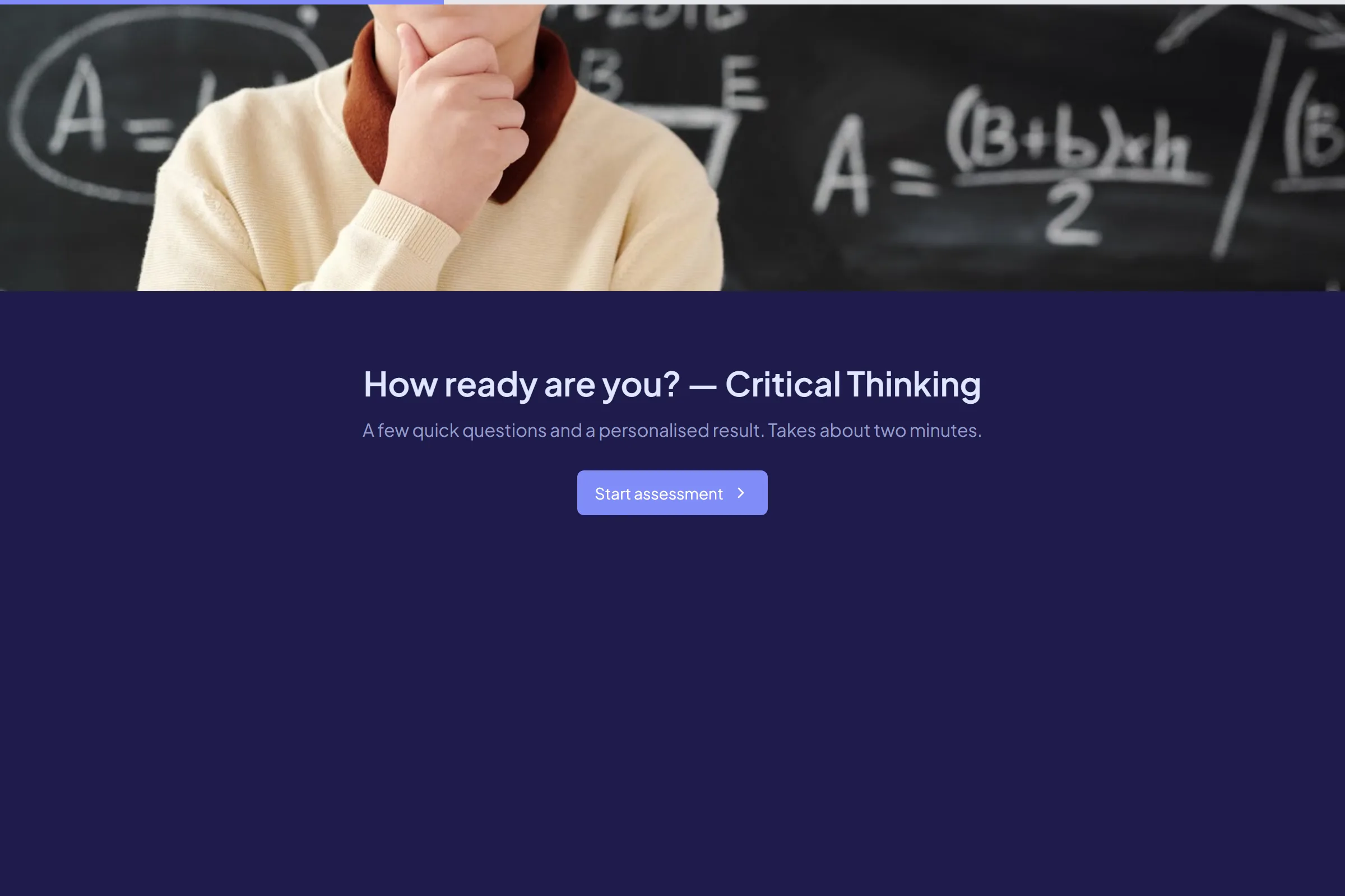Critical Thinking Assessment template preview