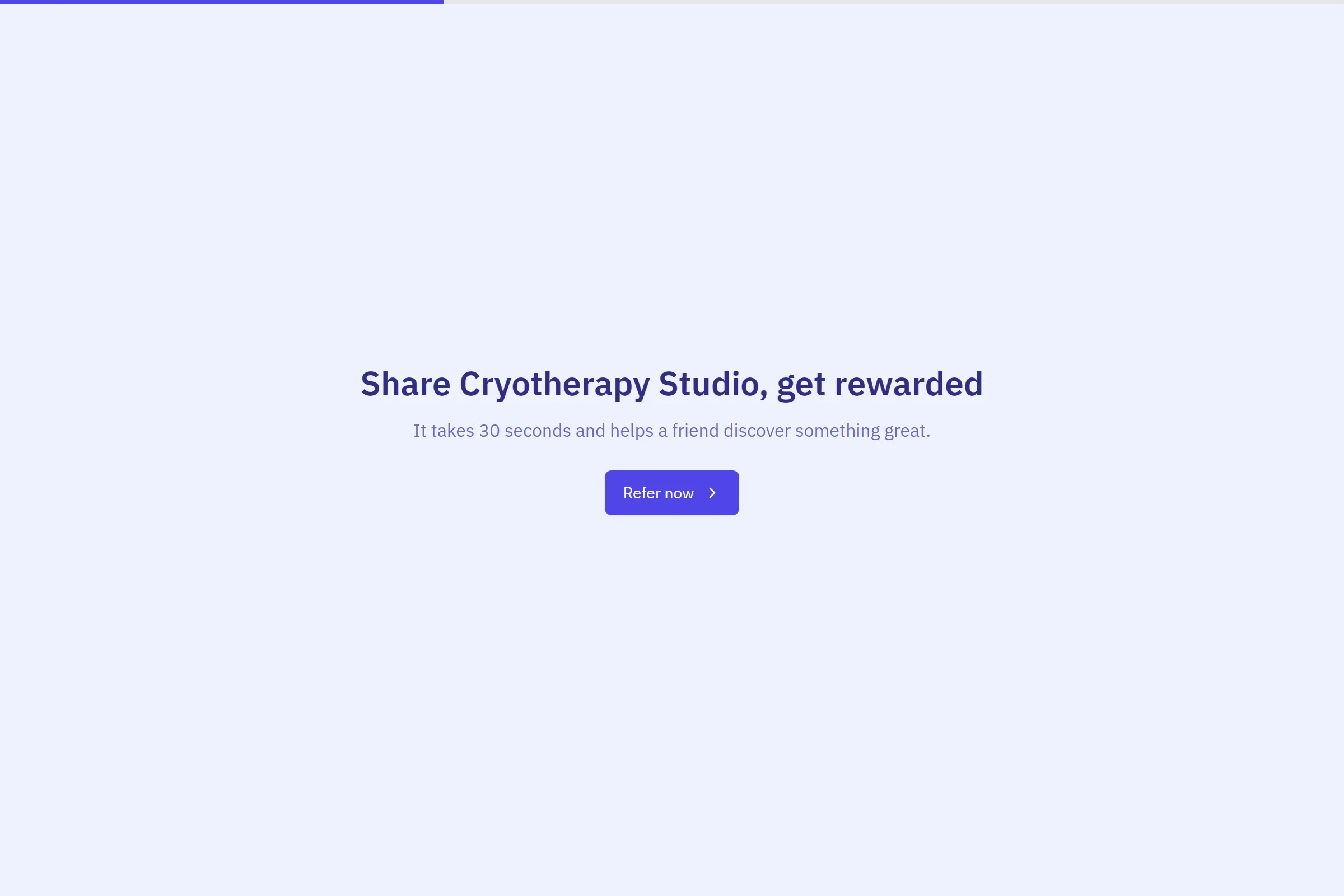 Cryotherapy Studio Referral Form template preview
