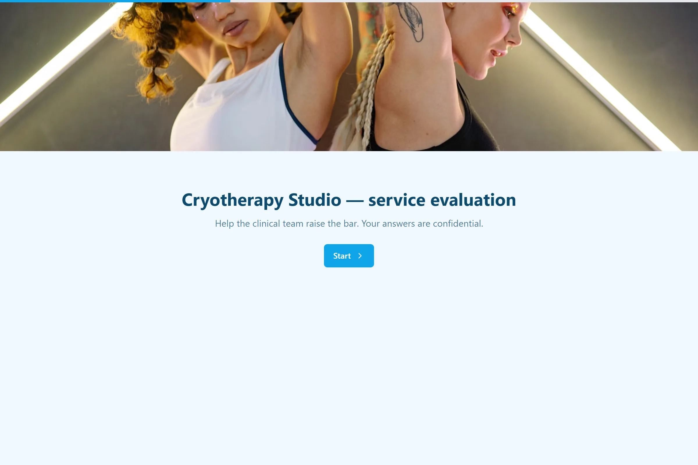 Cryotherapy Studio Service Evaluation template preview