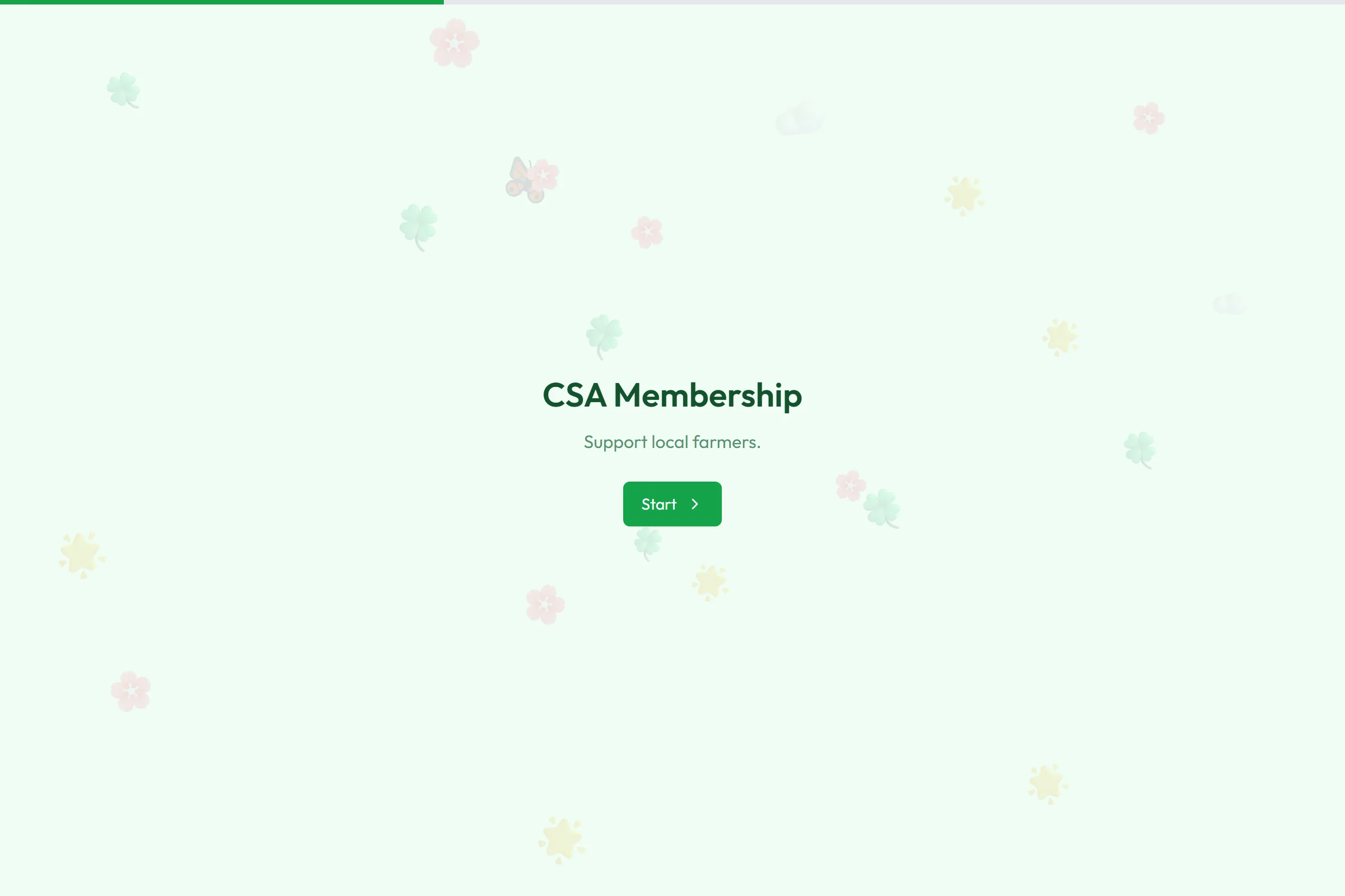 CSA Membership template preview