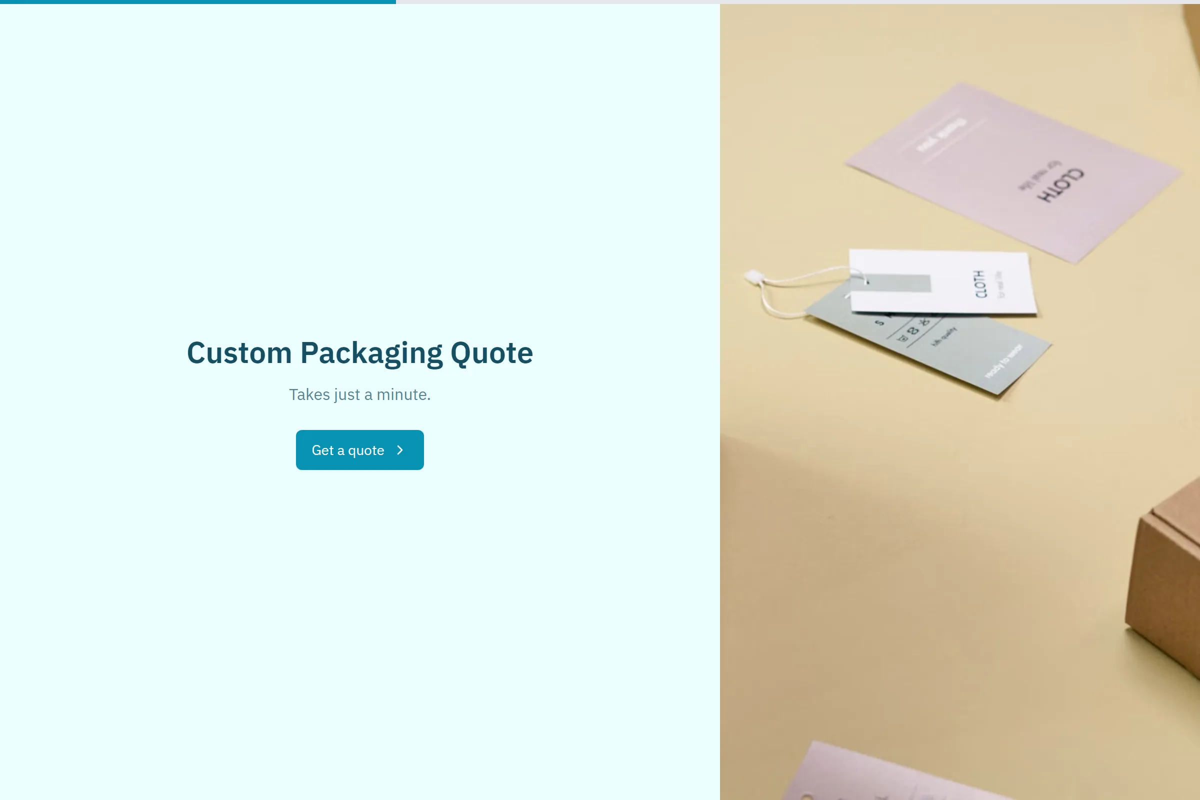 Custom Packaging Quote template preview