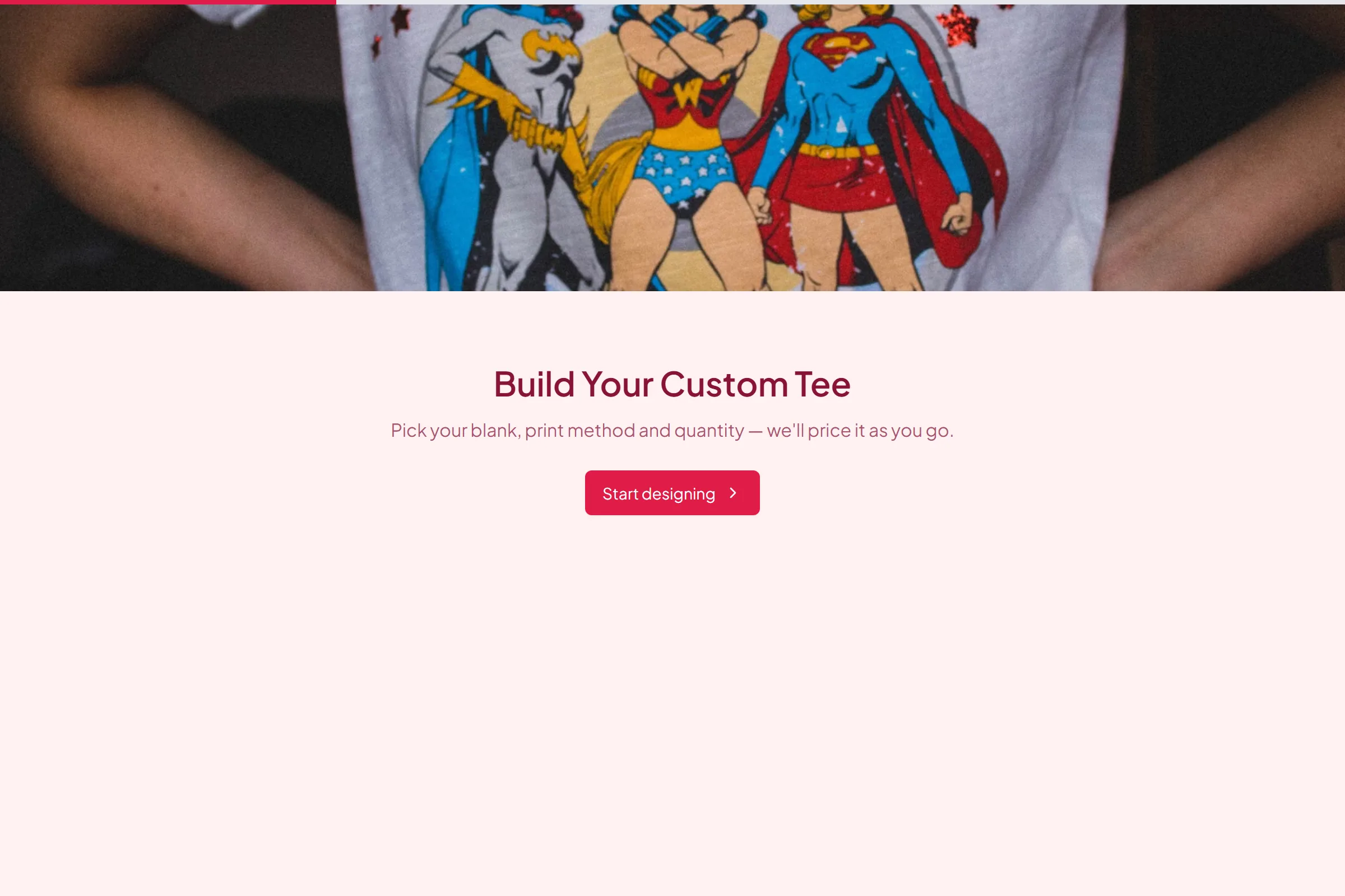 Custom T-Shirt Order Builder template preview