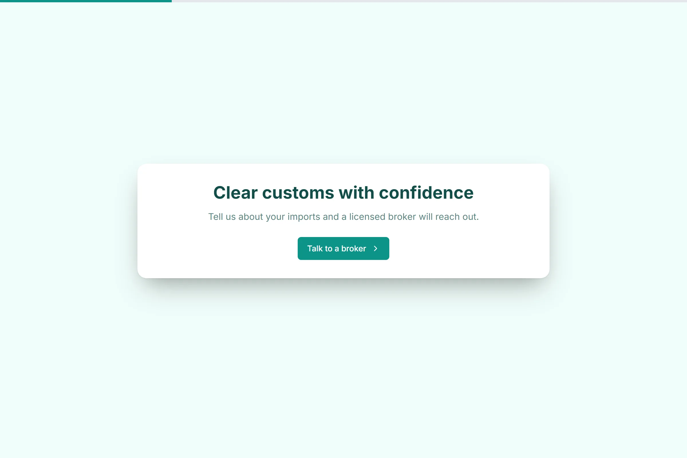 Customs Brokerage Inquiry template preview