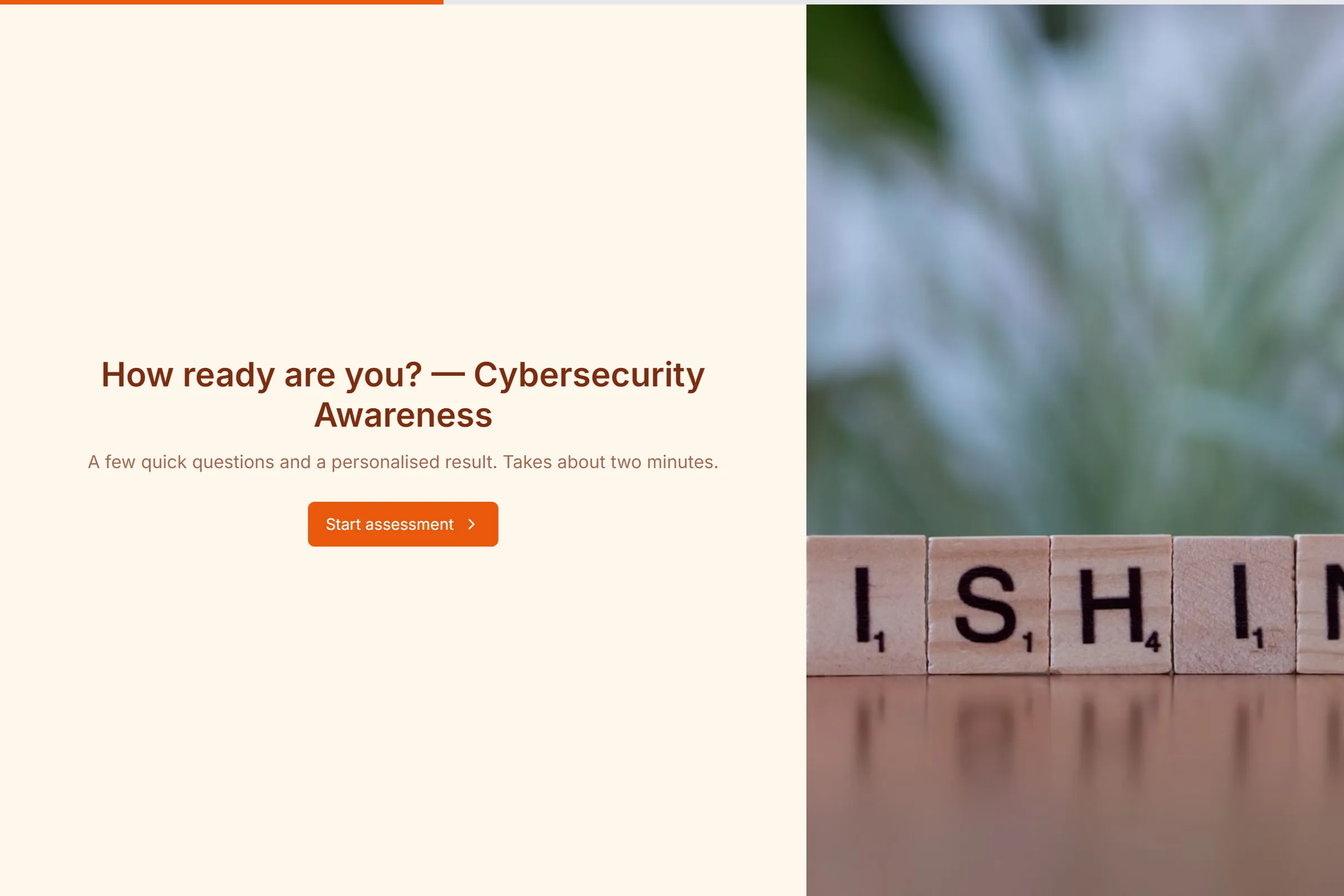 Cybersecurity Awareness Assessment template preview