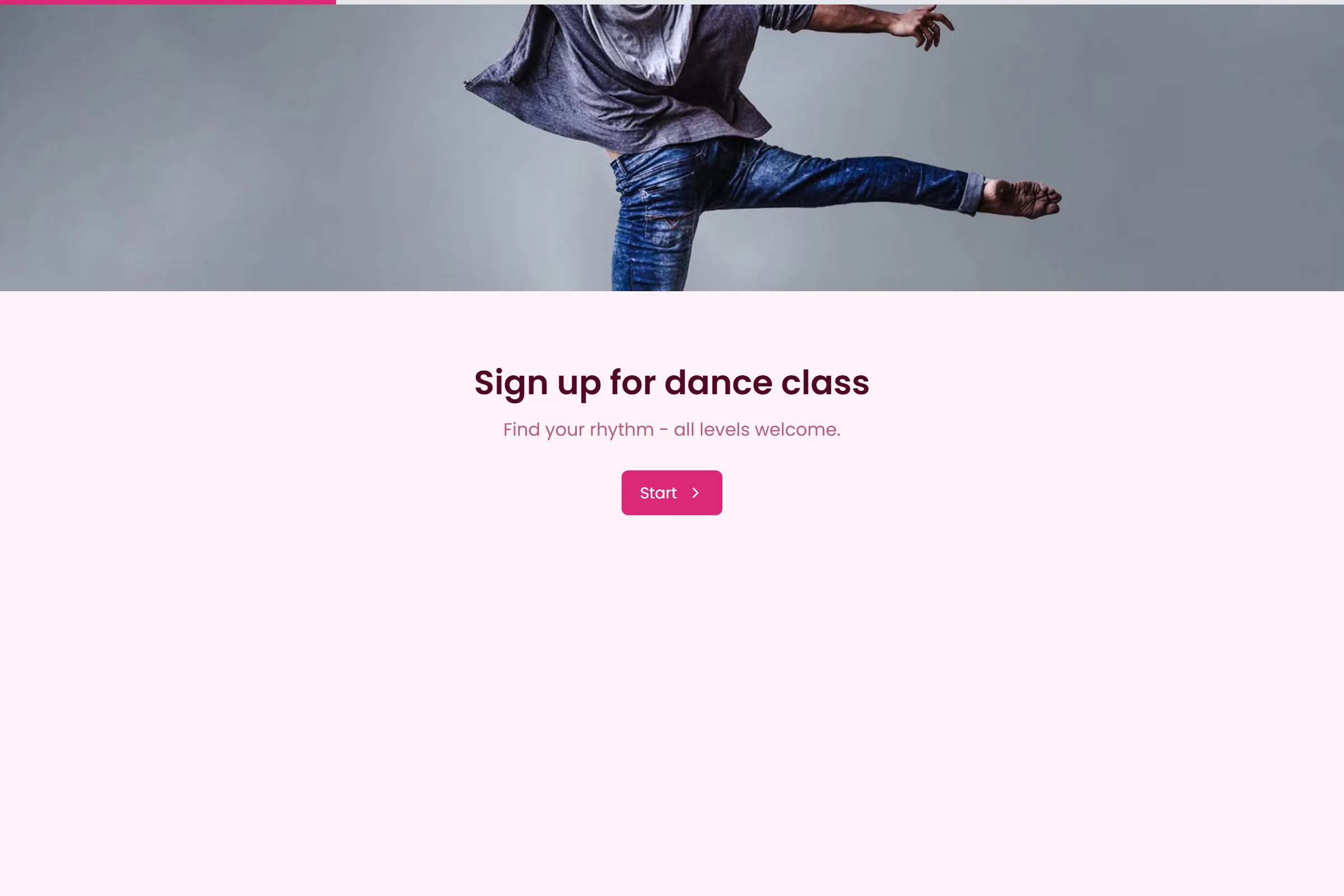 Dance Class Signup template preview