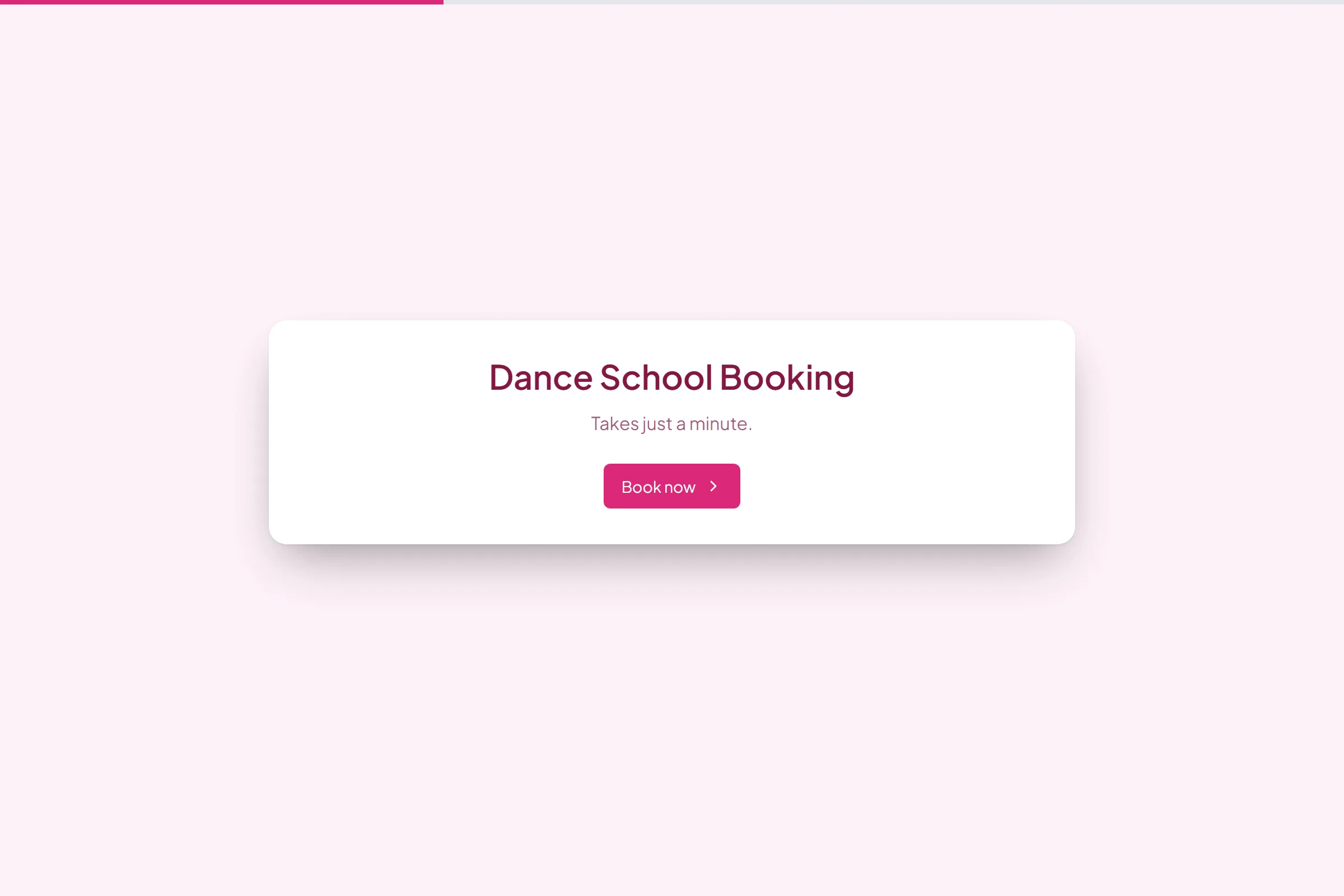 Dance School Booking template preview