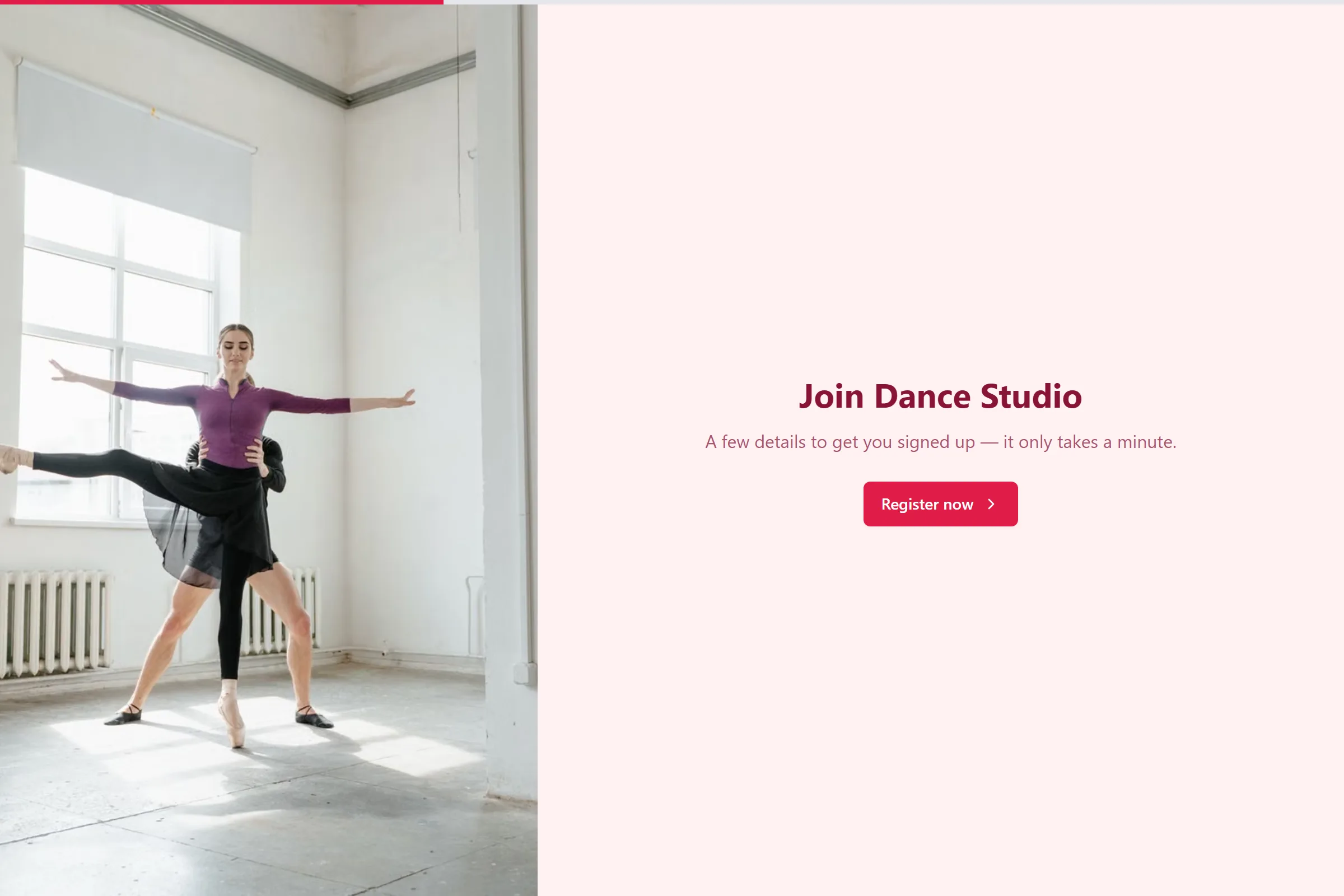 Dance Studio Audition / Voice Submission template preview