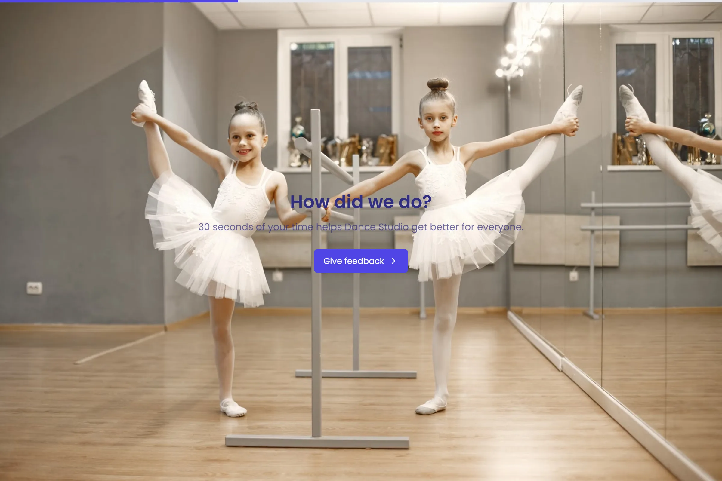 Dance Studio Quick Feedback template preview