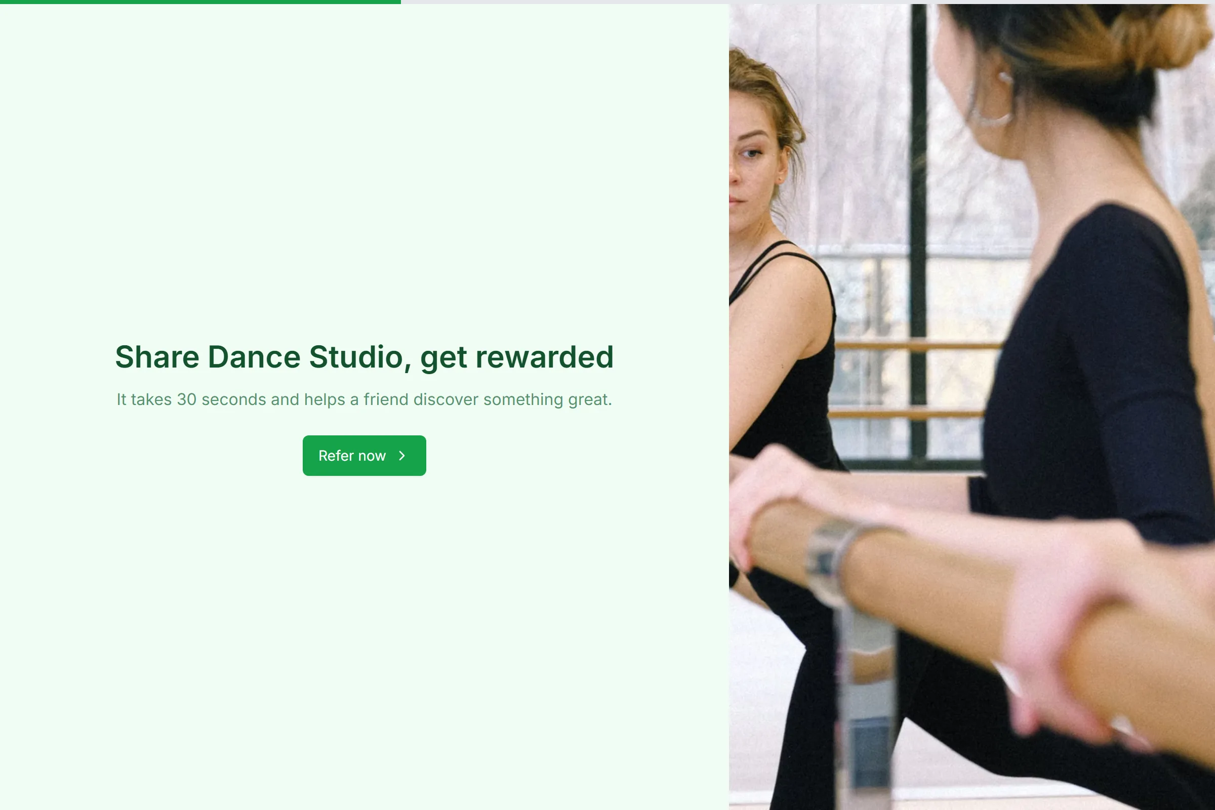 Dance Studio Referral Form template preview