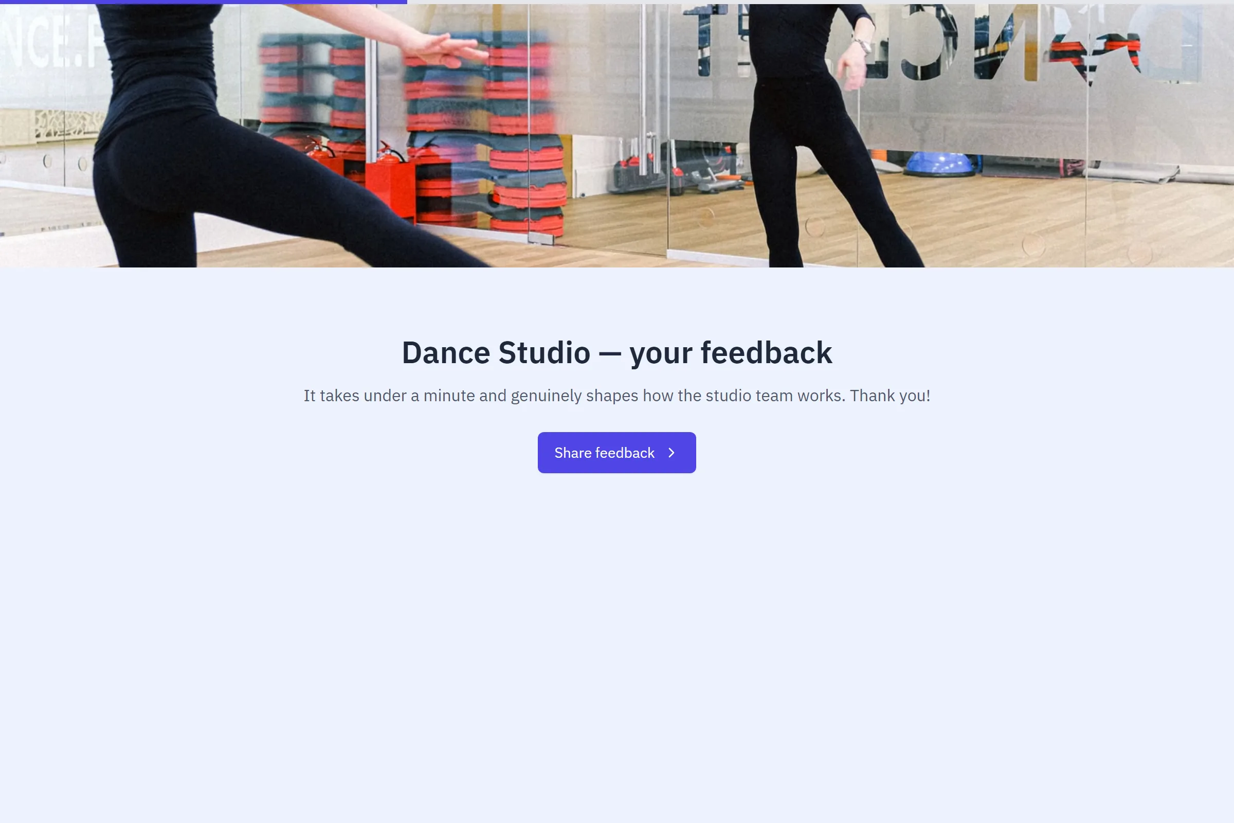 Dance Studio Satisfaction Survey template preview