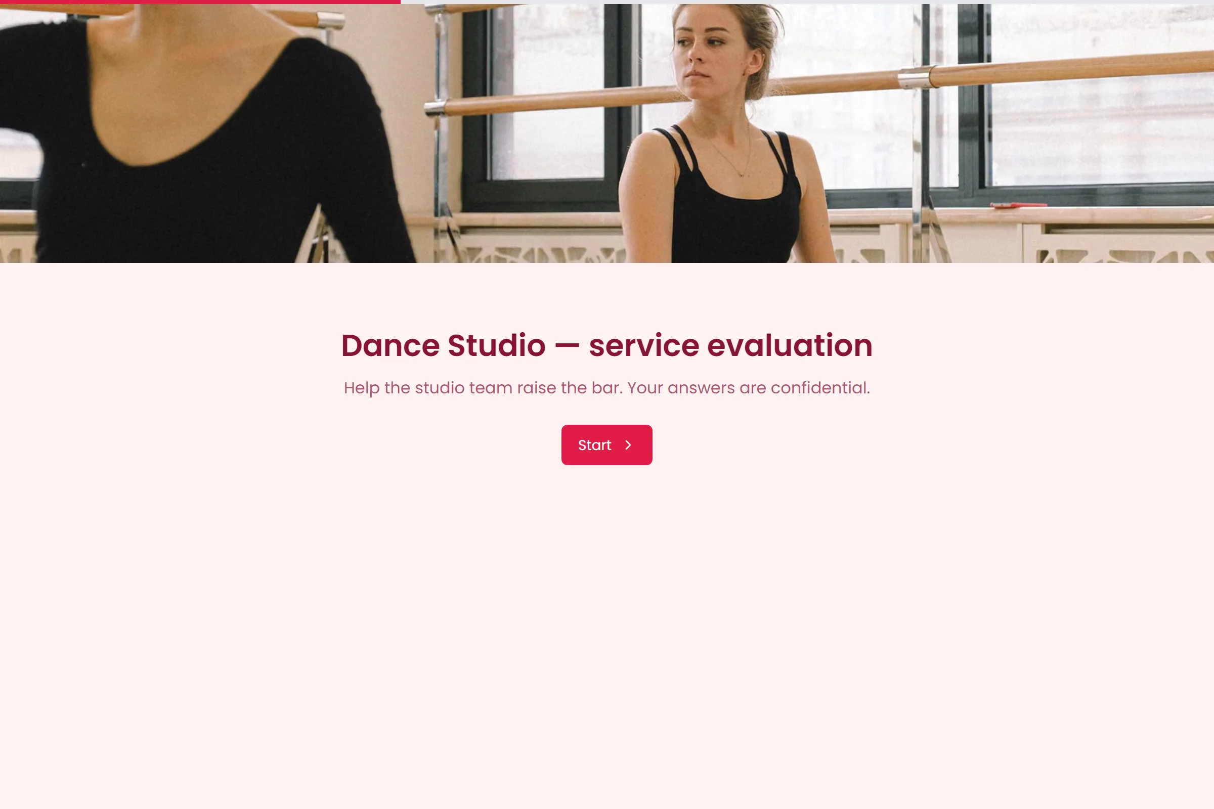 Dance Studio Service Evaluation template preview