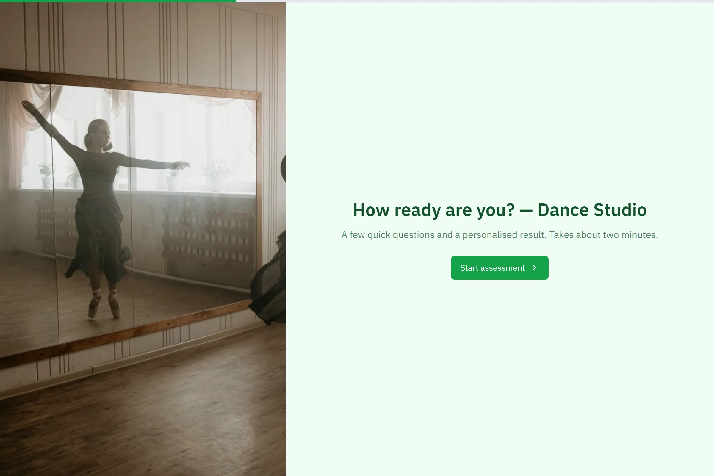 Dance Studio Skills & Goals Assessment template preview