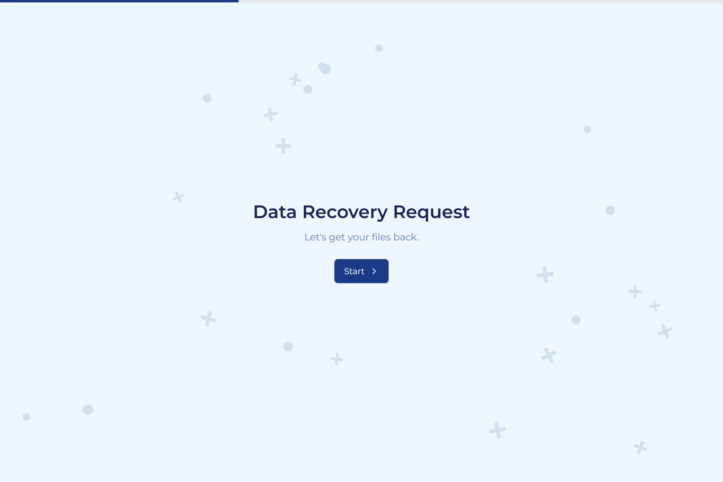 Data Recovery Request template preview