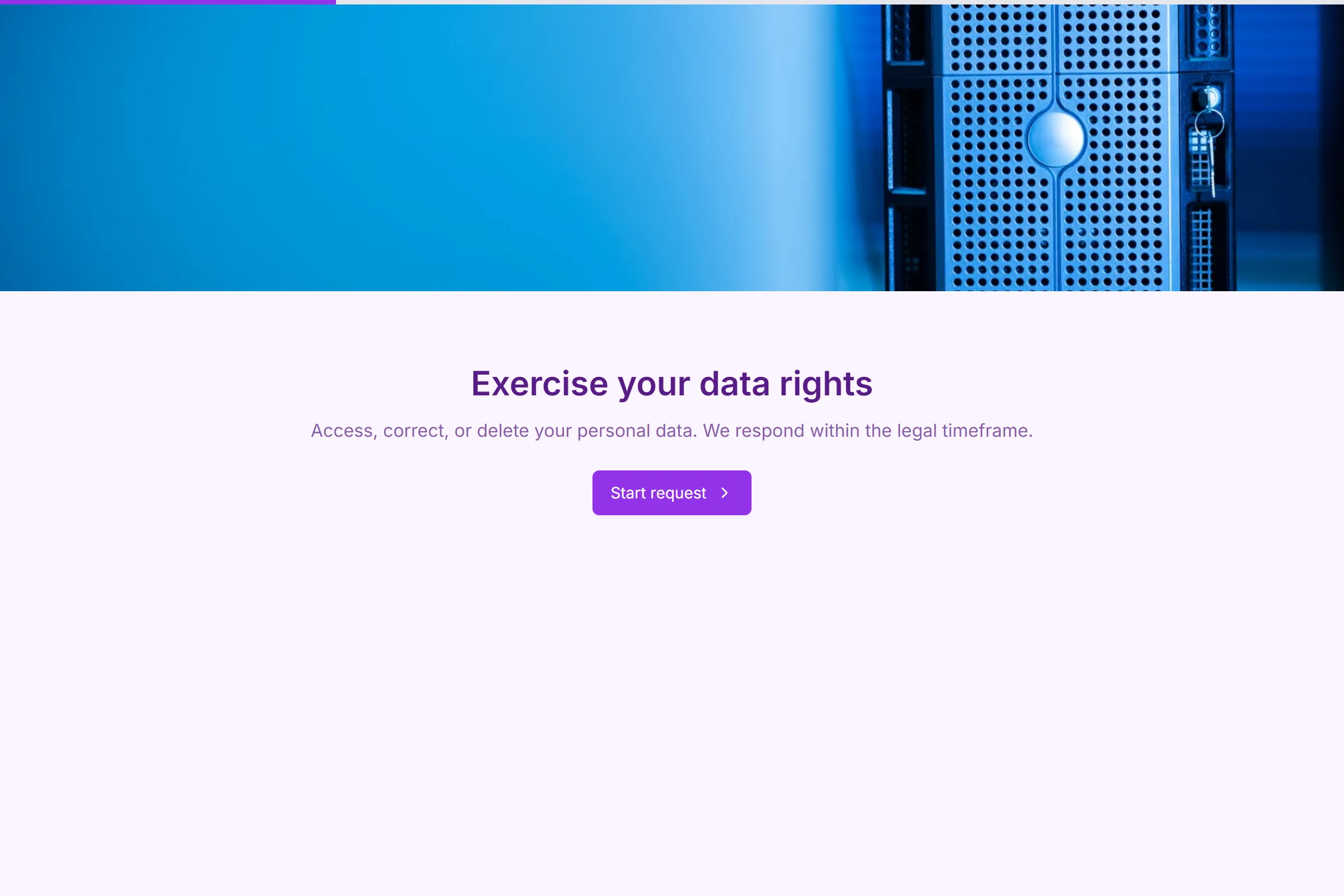 Data Subject Access Request (GDPR) template preview
