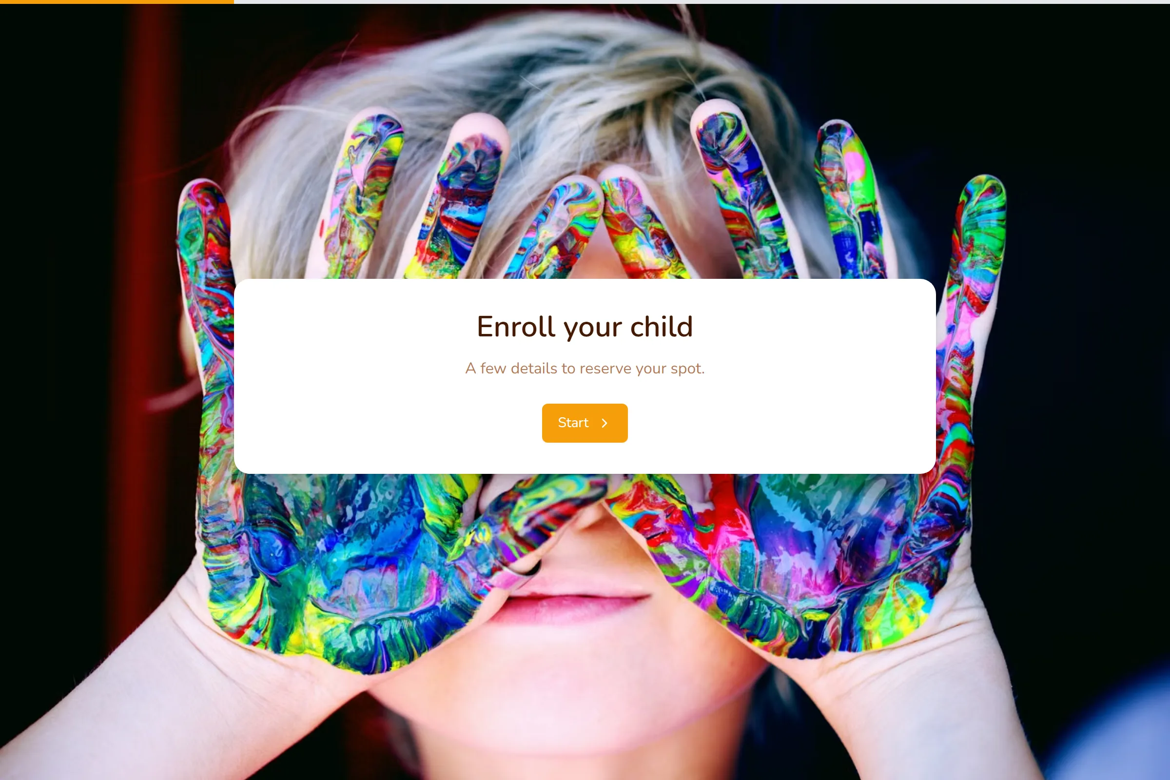 Daycare Enrollment template preview
