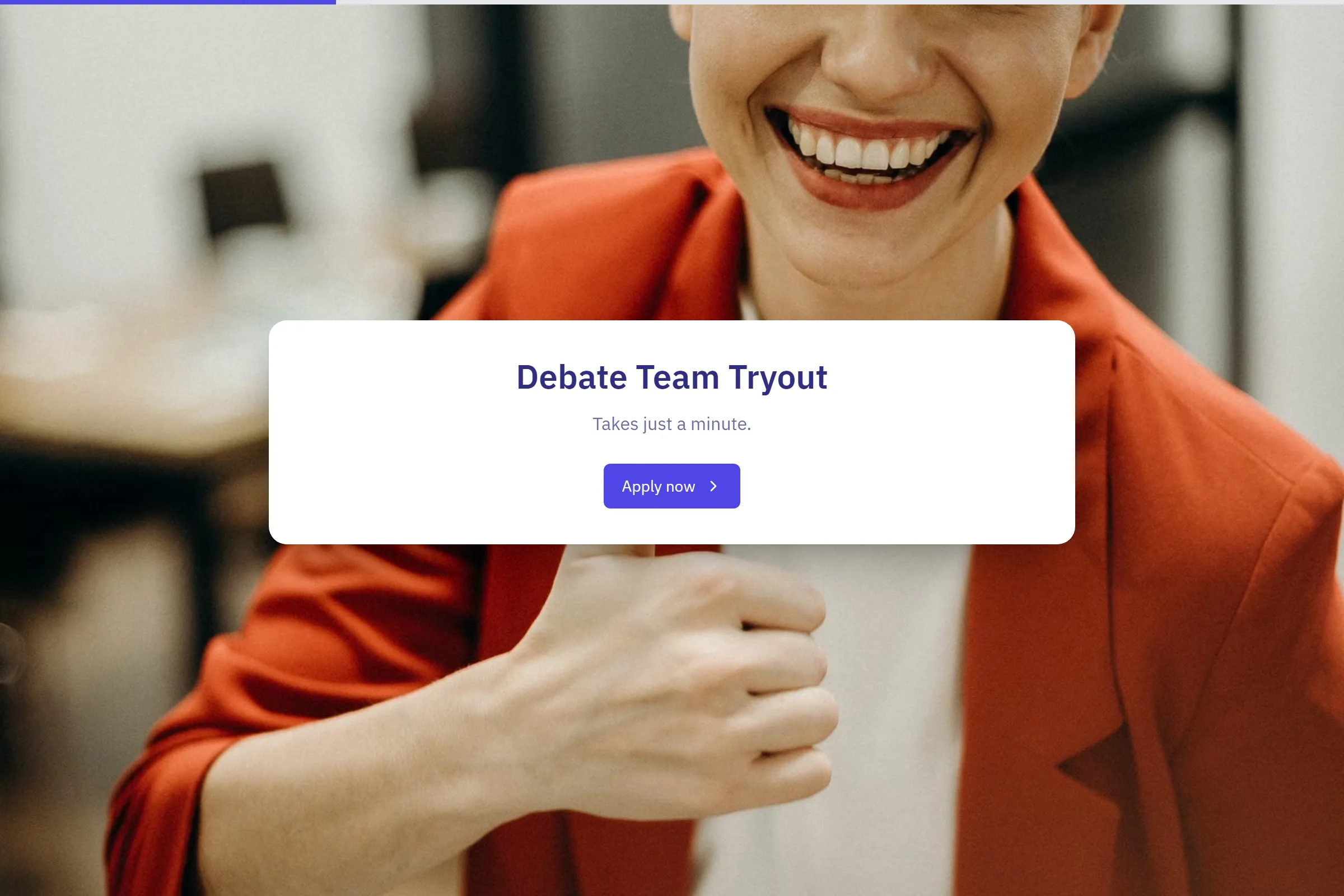 Debate Team Tryout template preview