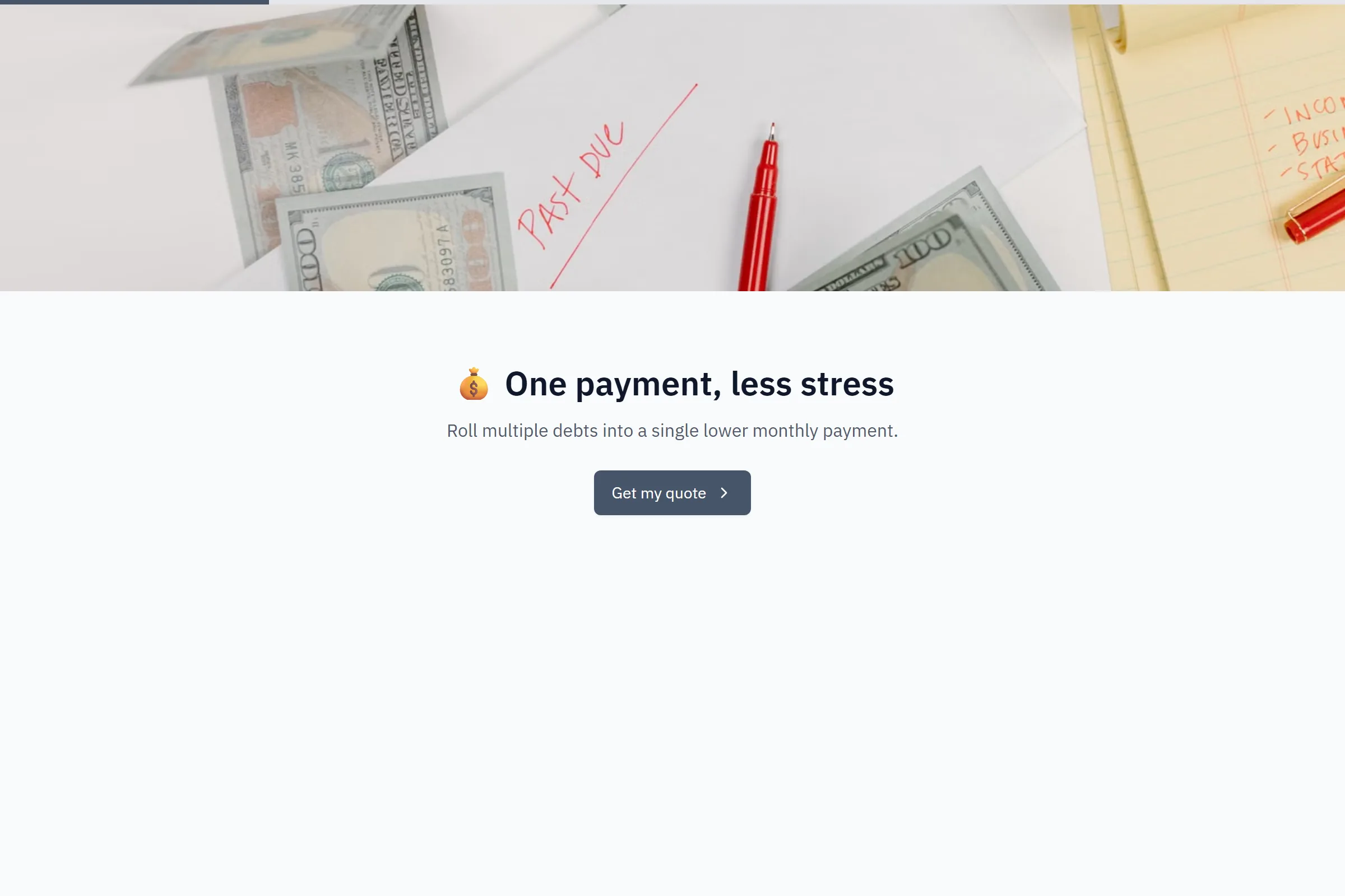 Debt Consolidation Loan Inquiry template preview