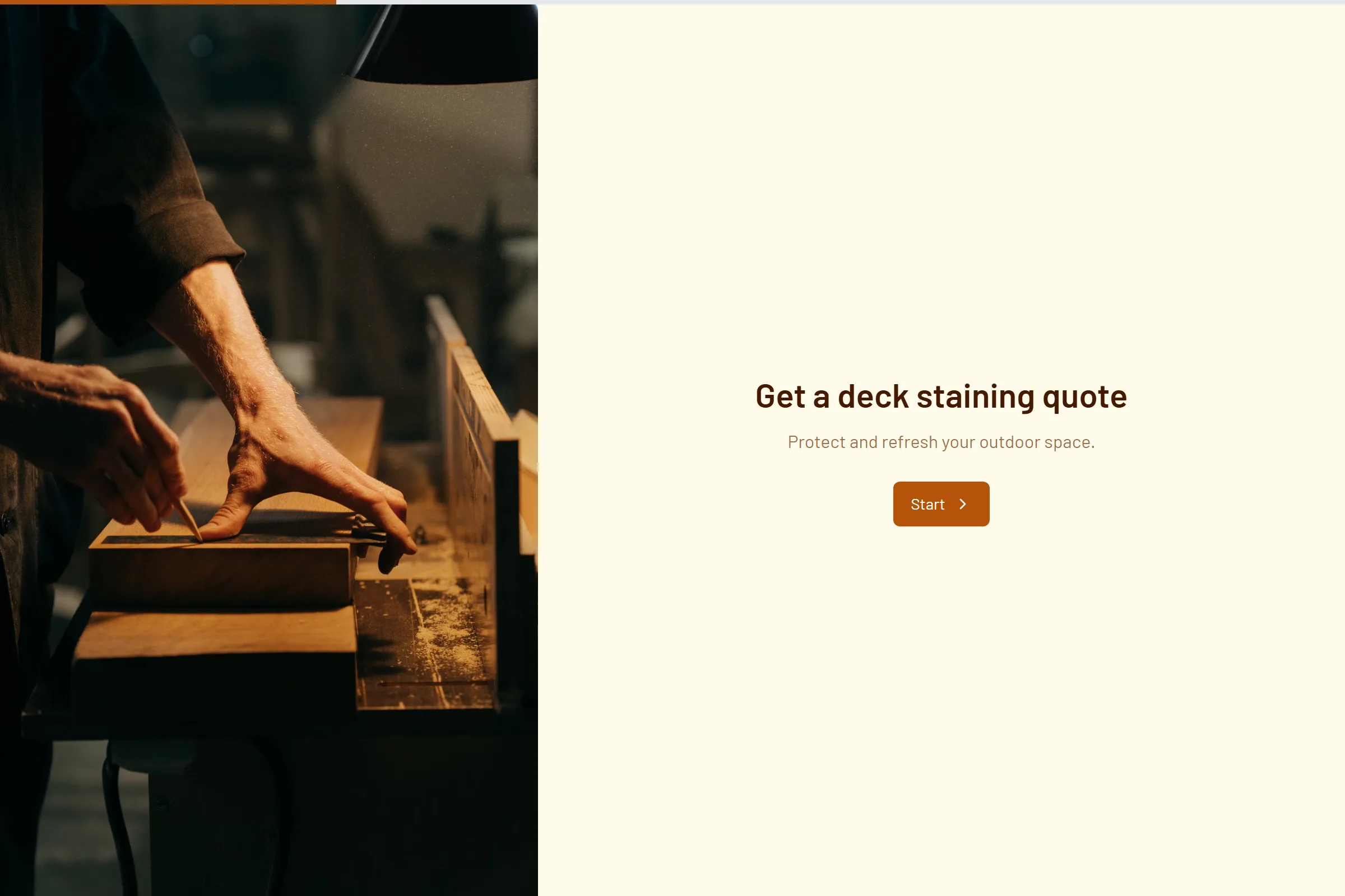 Deck Staining Quote template preview