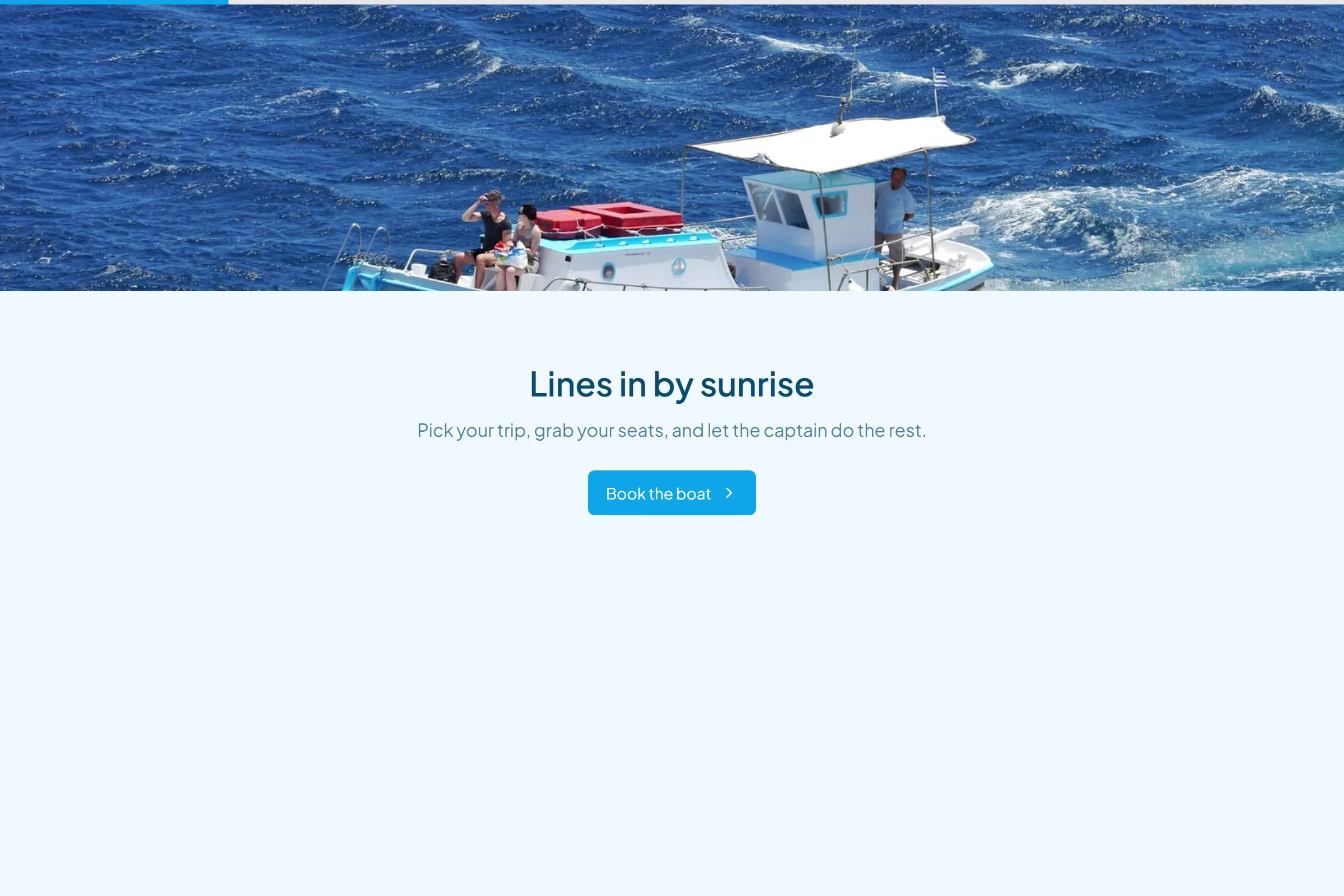 Deep Sea Fishing Charter Booking template preview