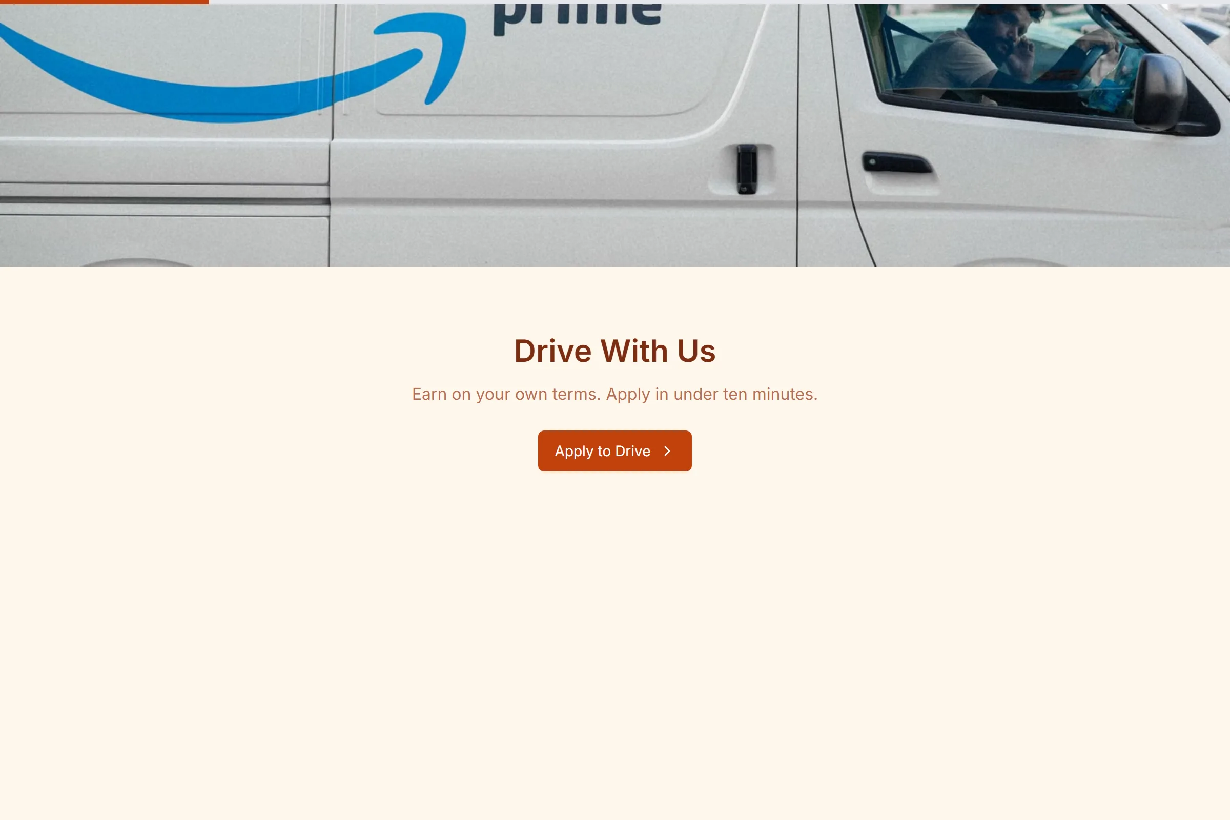 Delivery Driver Application template preview
