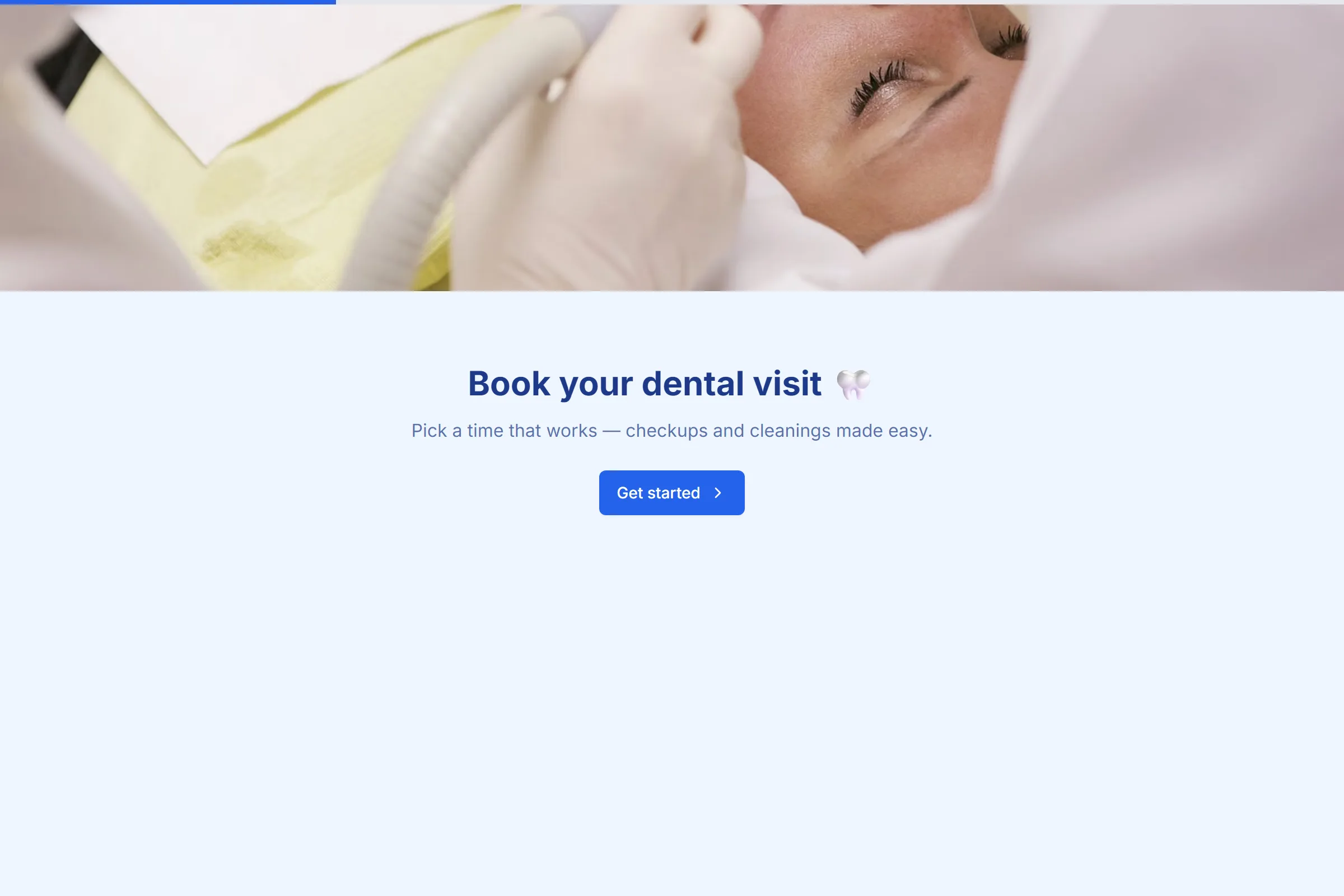 Dental Appointment Booking template preview