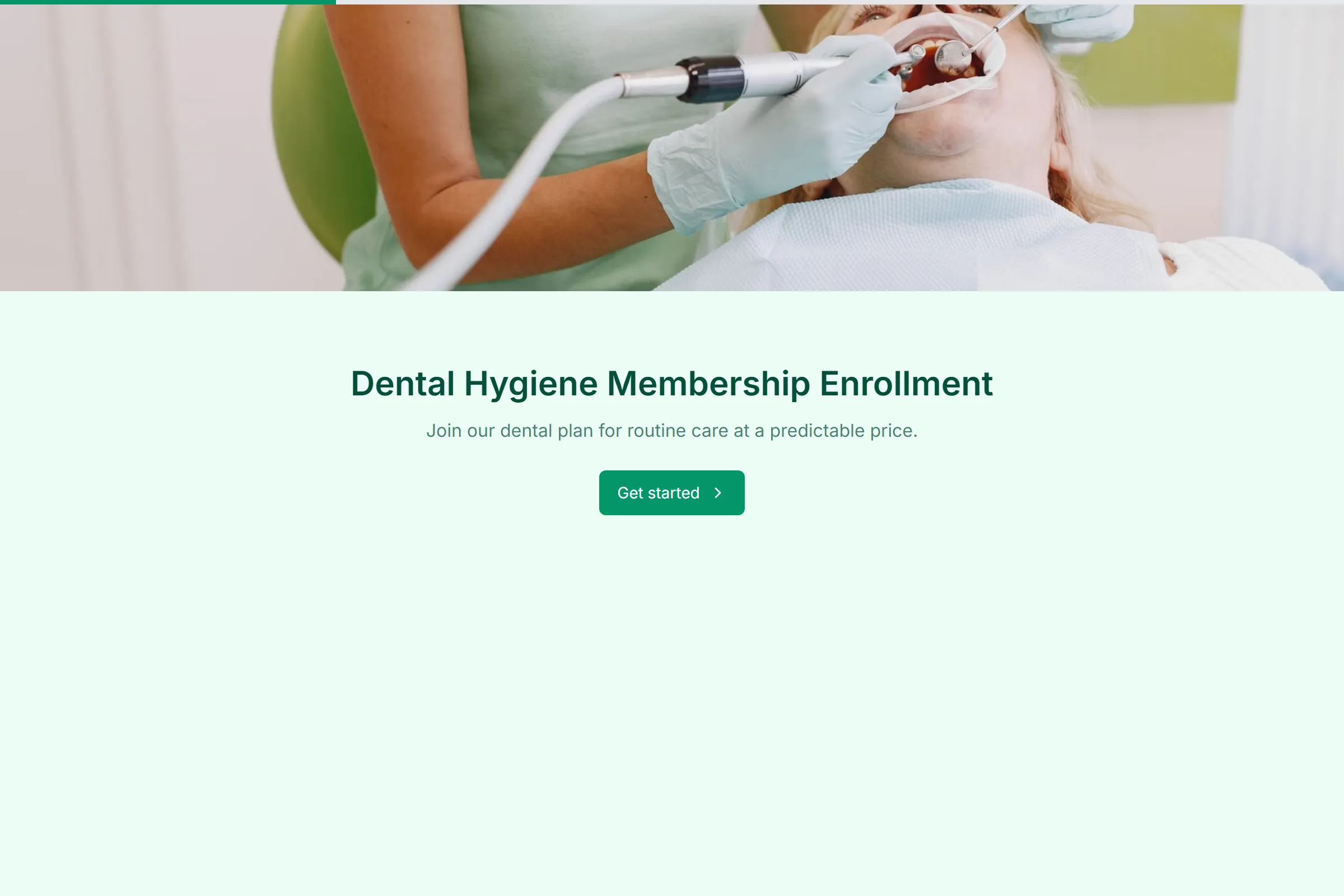 Dental Hygiene Membership Enrollment template preview