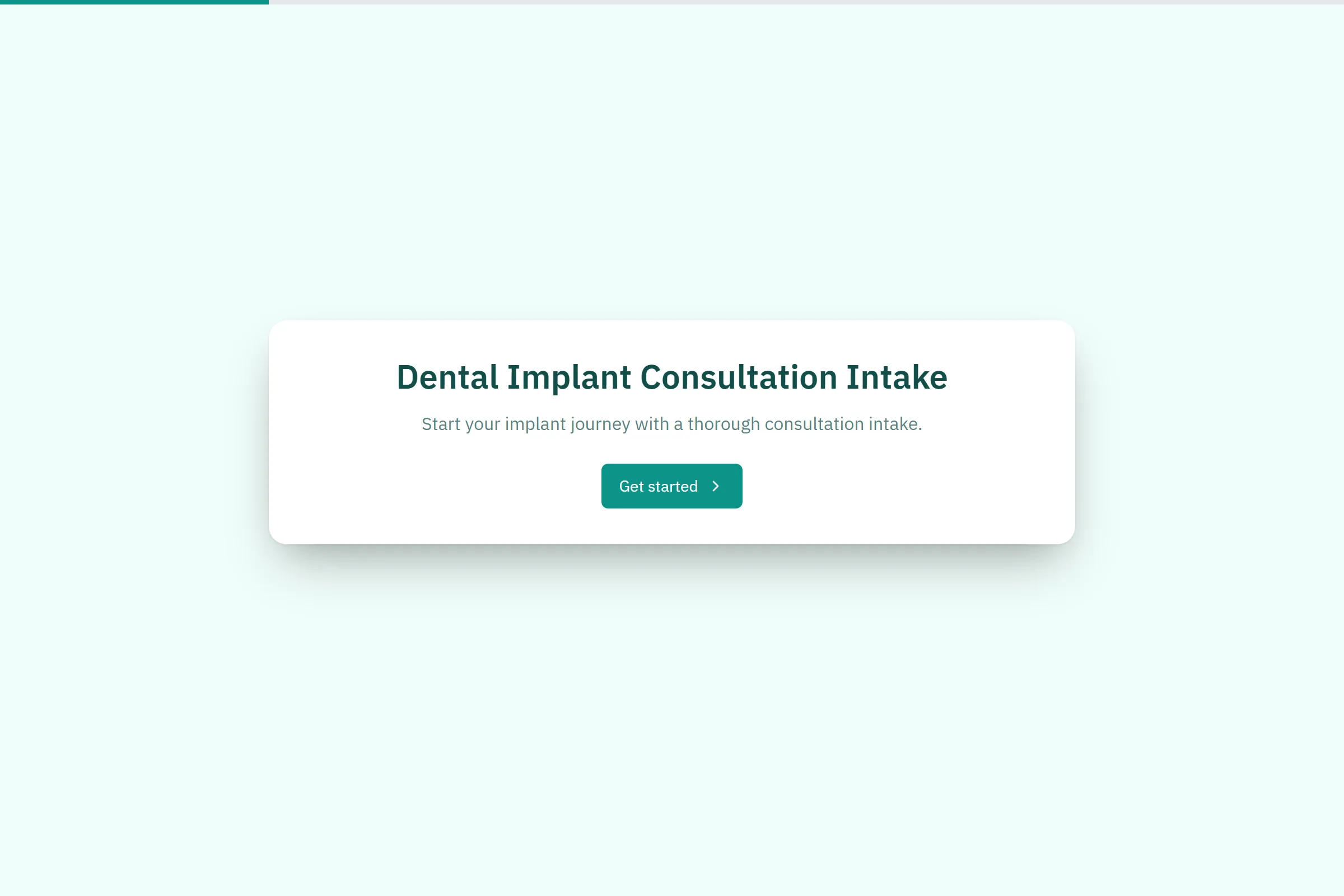 Dental Implant Consultation Intake template preview