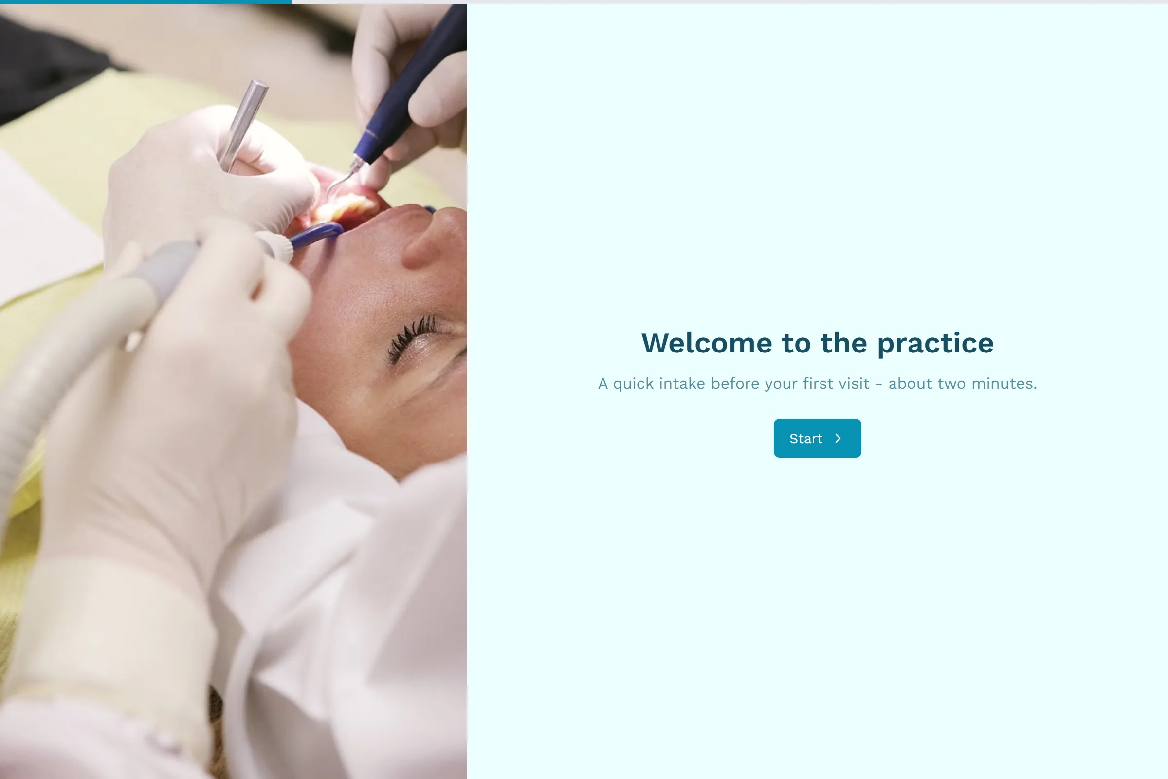 Dental New Patient Intake template preview
