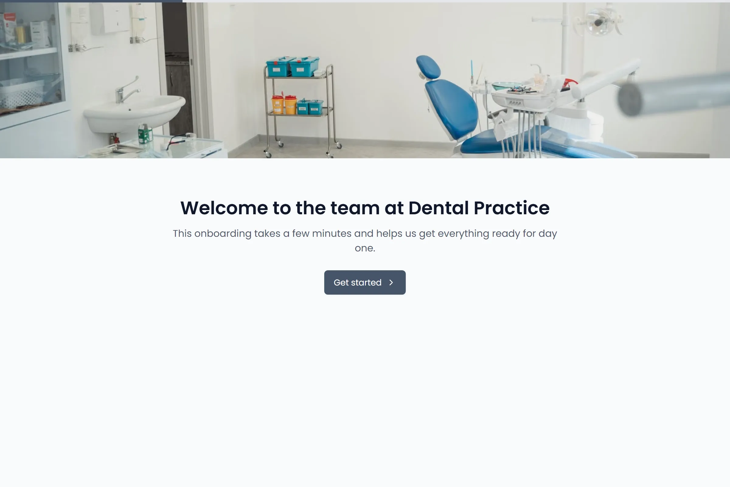 Dental Practice New Starter Onboarding template preview