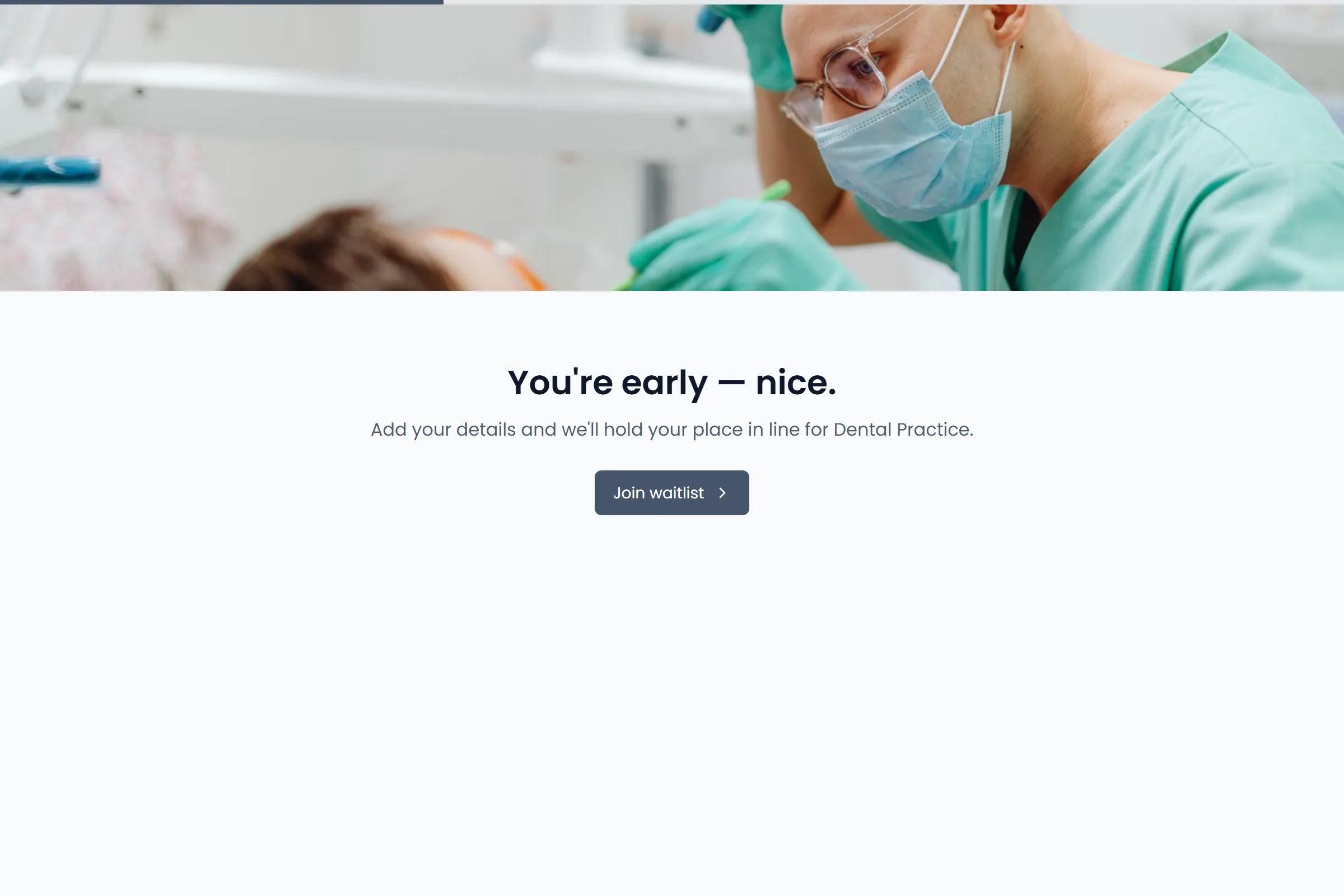 Dental Practice Waitlist template preview