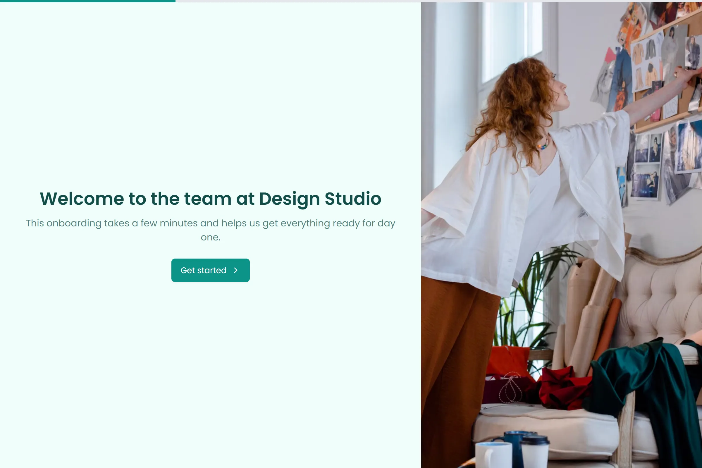 Design Studio New Starter Onboarding template preview