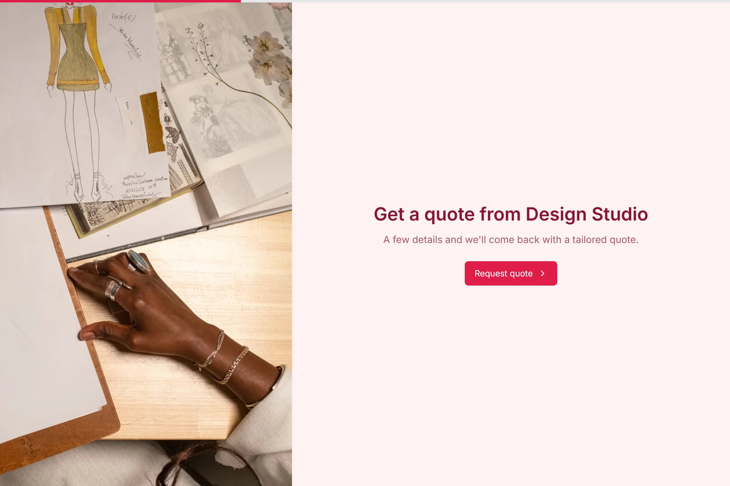 Design Studio Project Proposal template preview