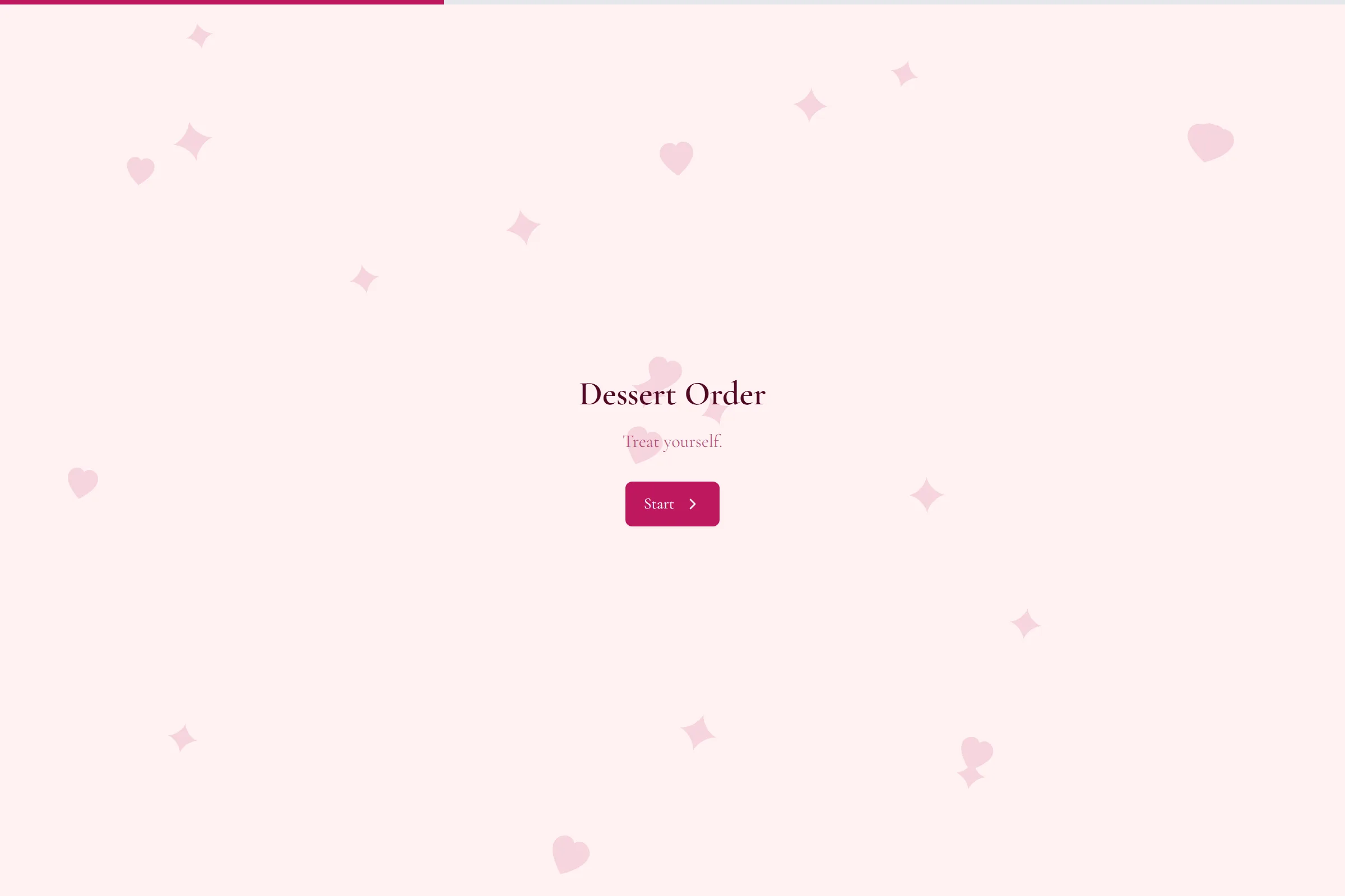Dessert Order template preview
