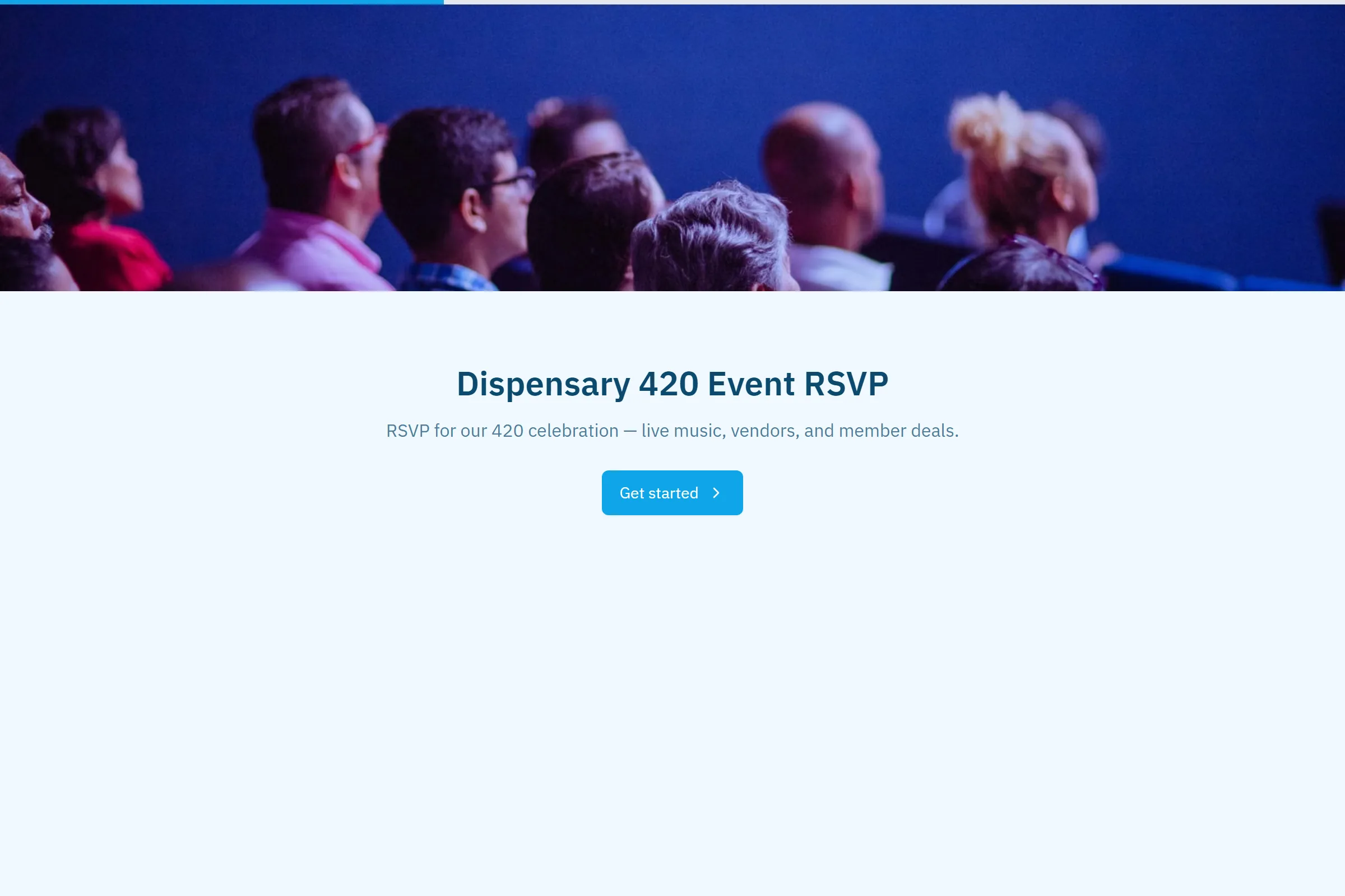 Dispensary 420 Event RSVP template preview