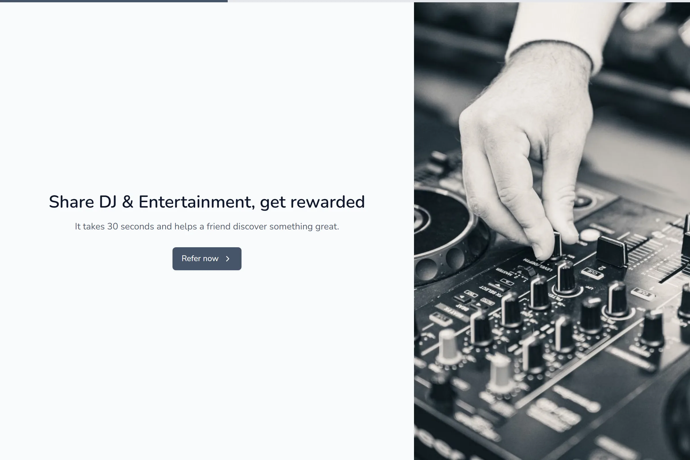 DJ & Entertainment Referral Form template preview
