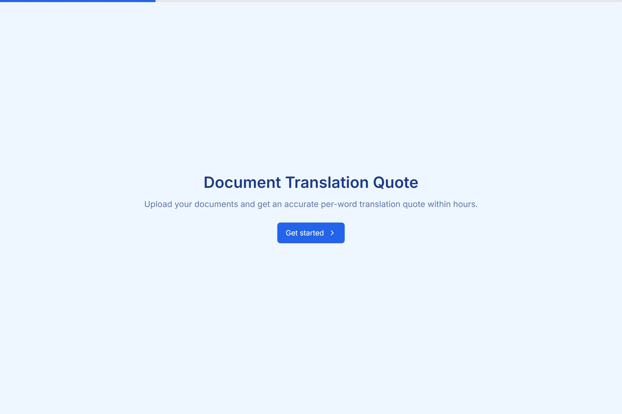Document Translation Quote template preview