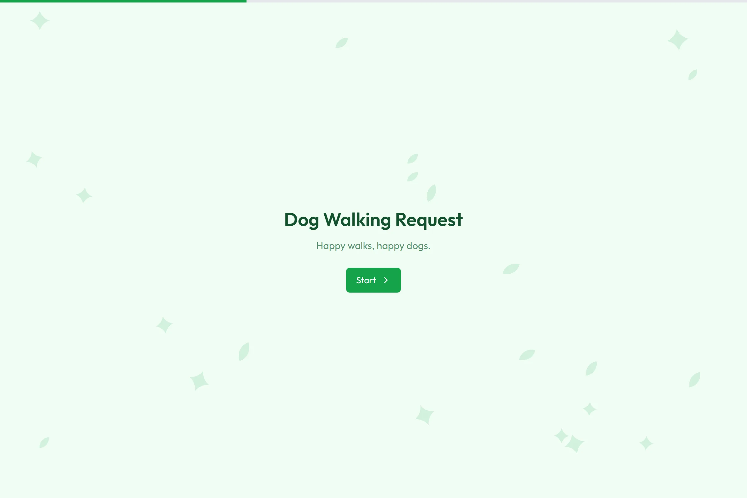 Dog Walking Request template preview