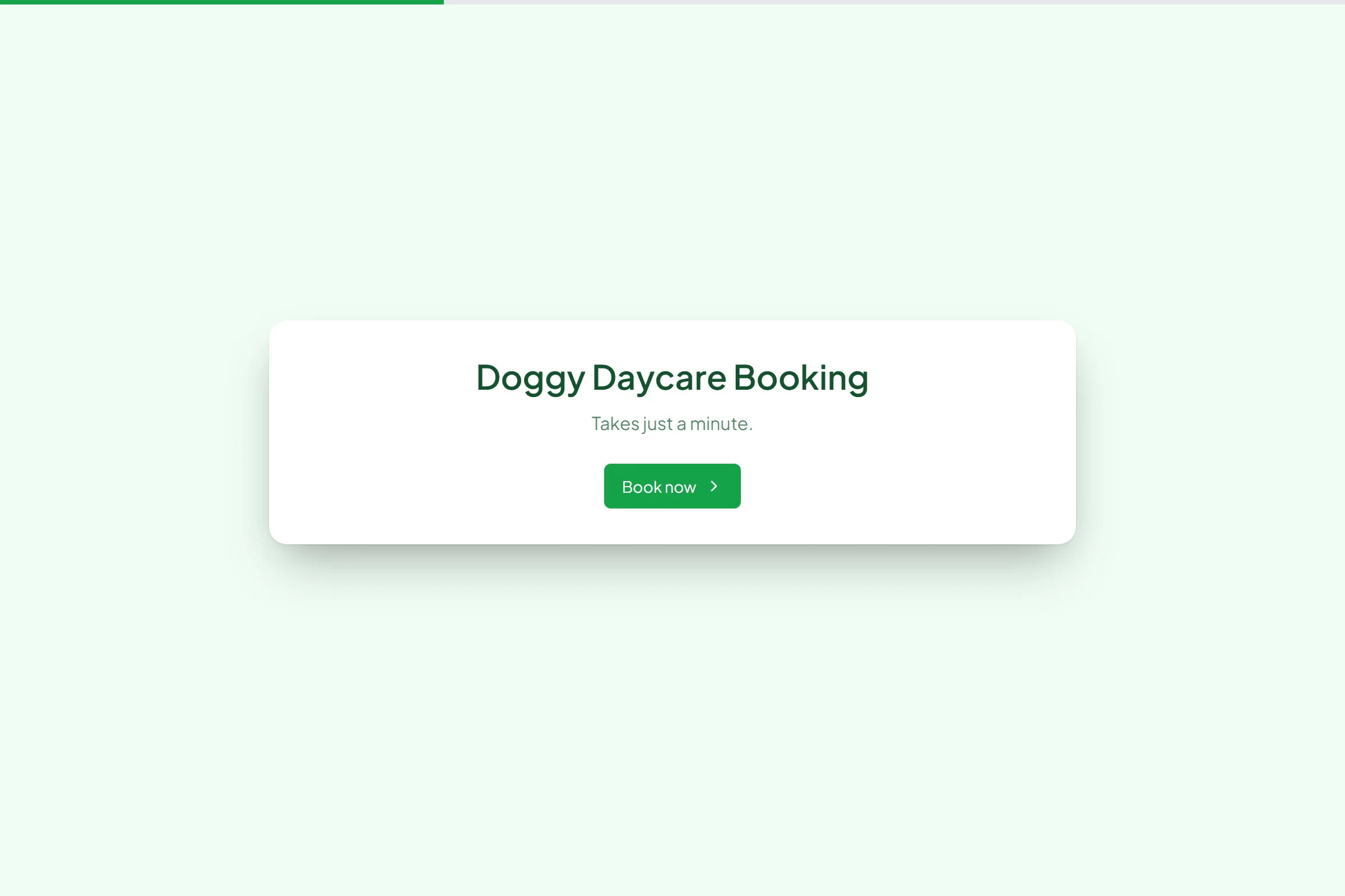 Doggy Daycare Booking template preview