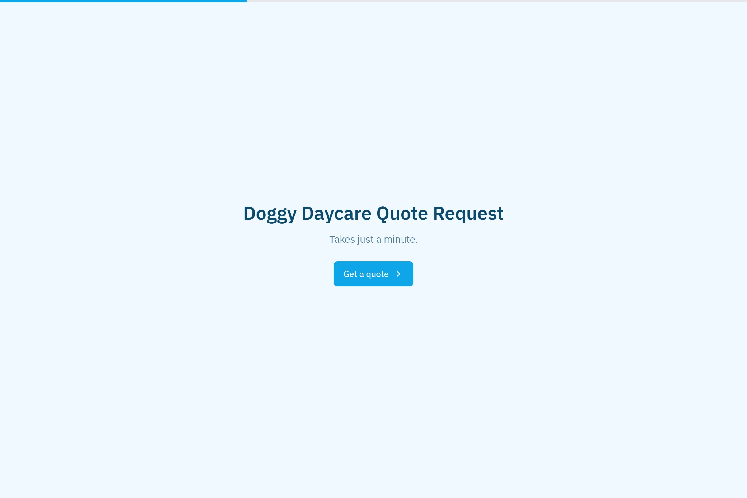 Doggy Daycare Quote Request template preview