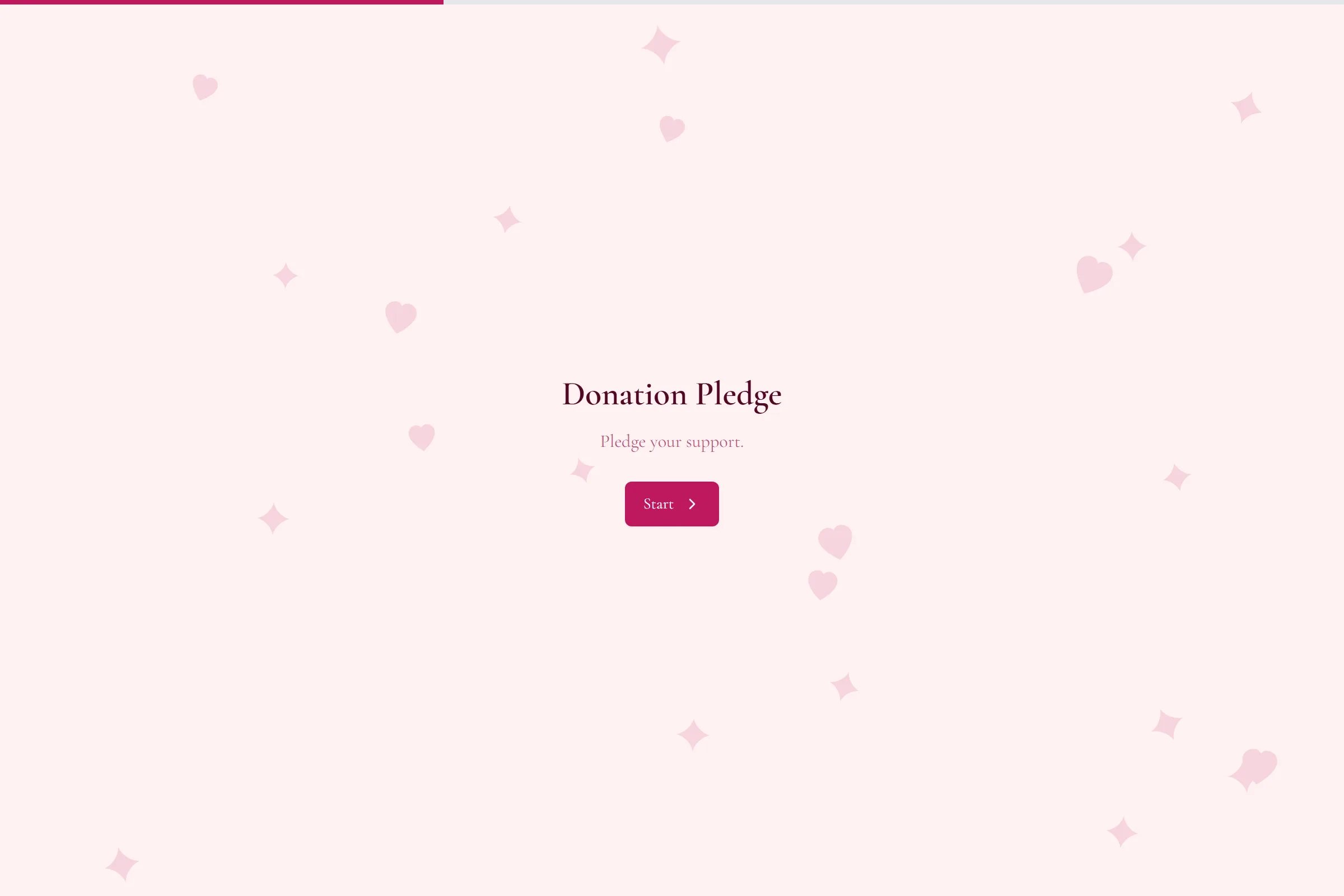 Donation Pledge template preview