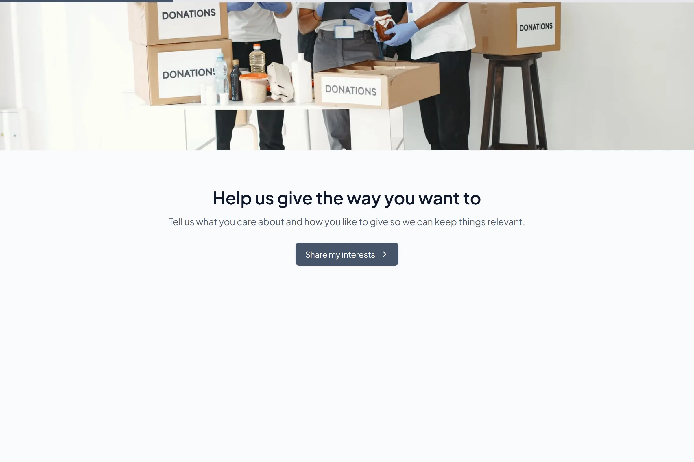 Donor Interest Survey template preview