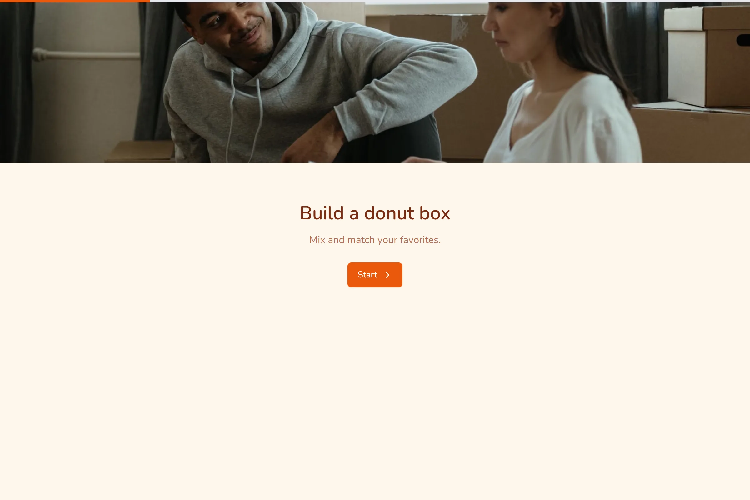Donut Box Order template preview