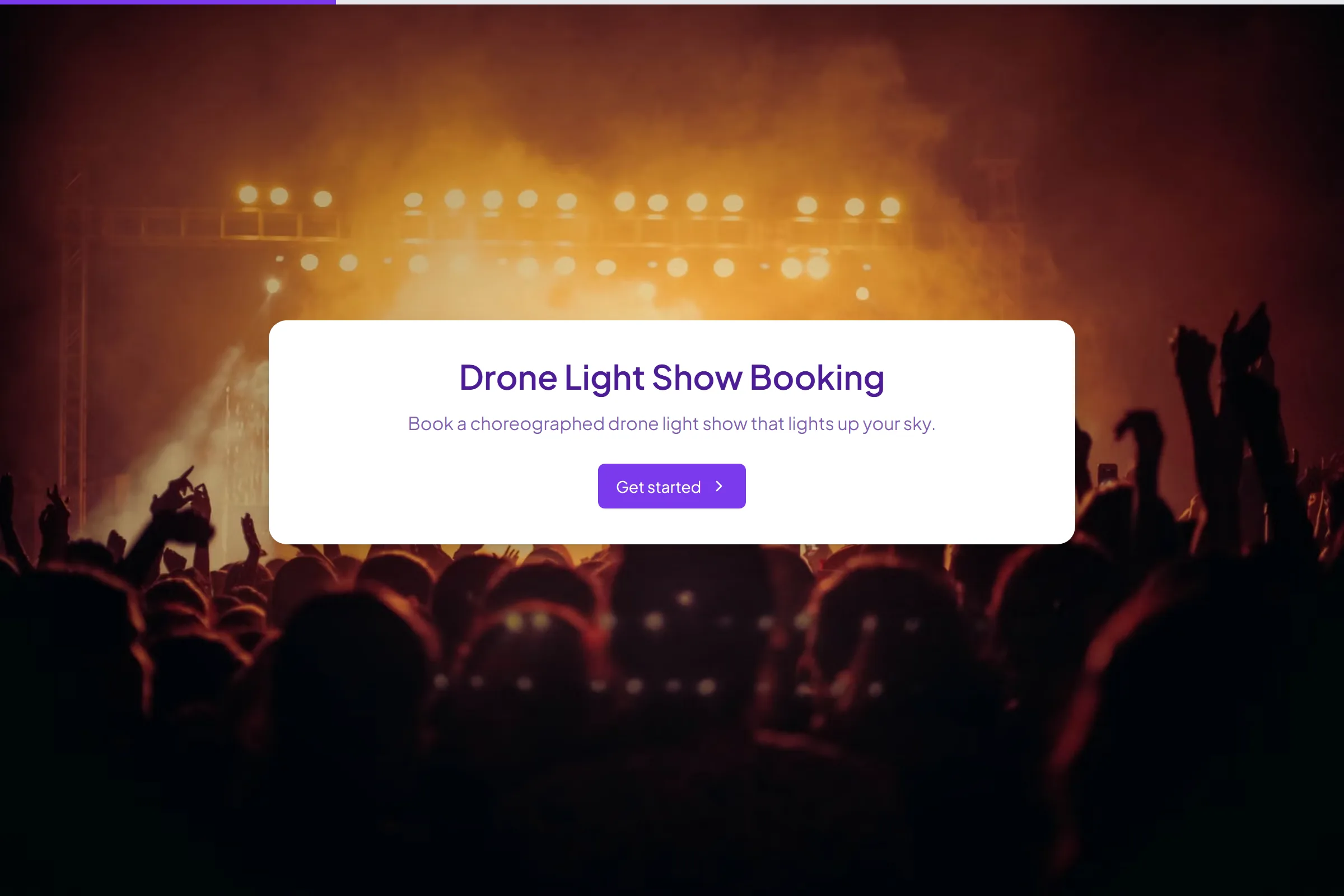 Drone Light Show Booking template preview