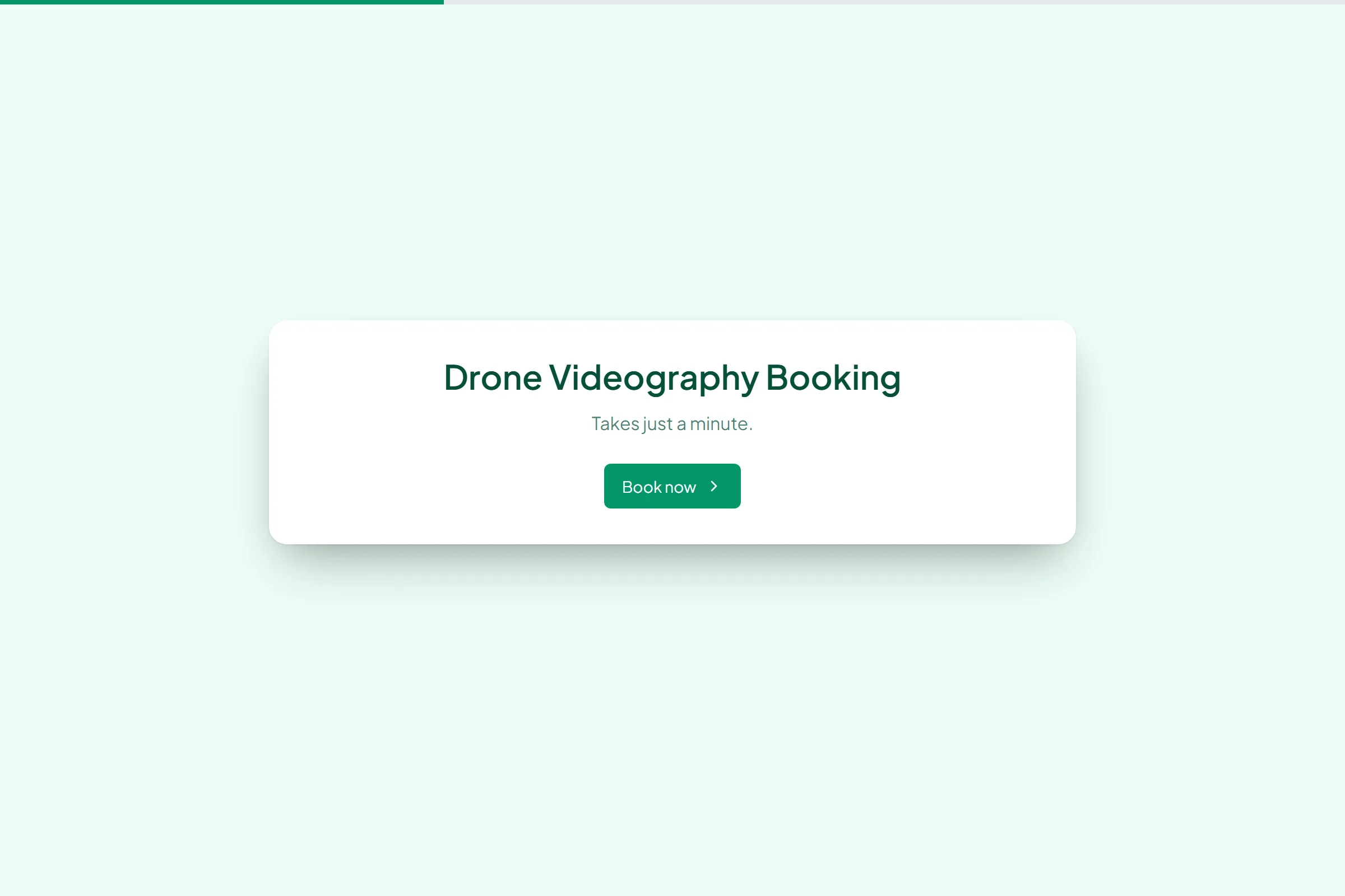 Drone Videography Booking template preview